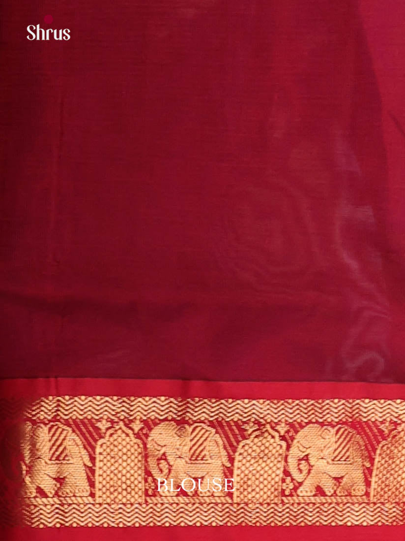 DKS04184 - Silkcotton-halfpure Saree - Shop on Shrus.com