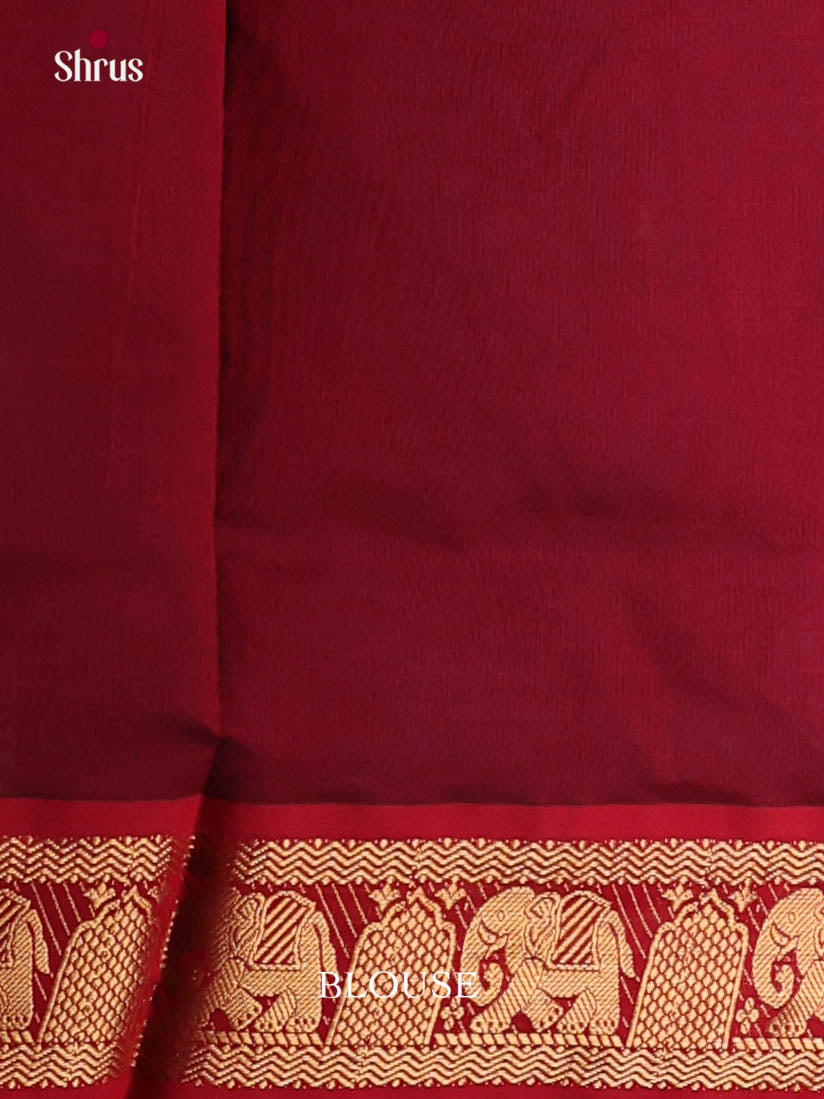 DKS04185 - Silkcotton-halfpure Saree