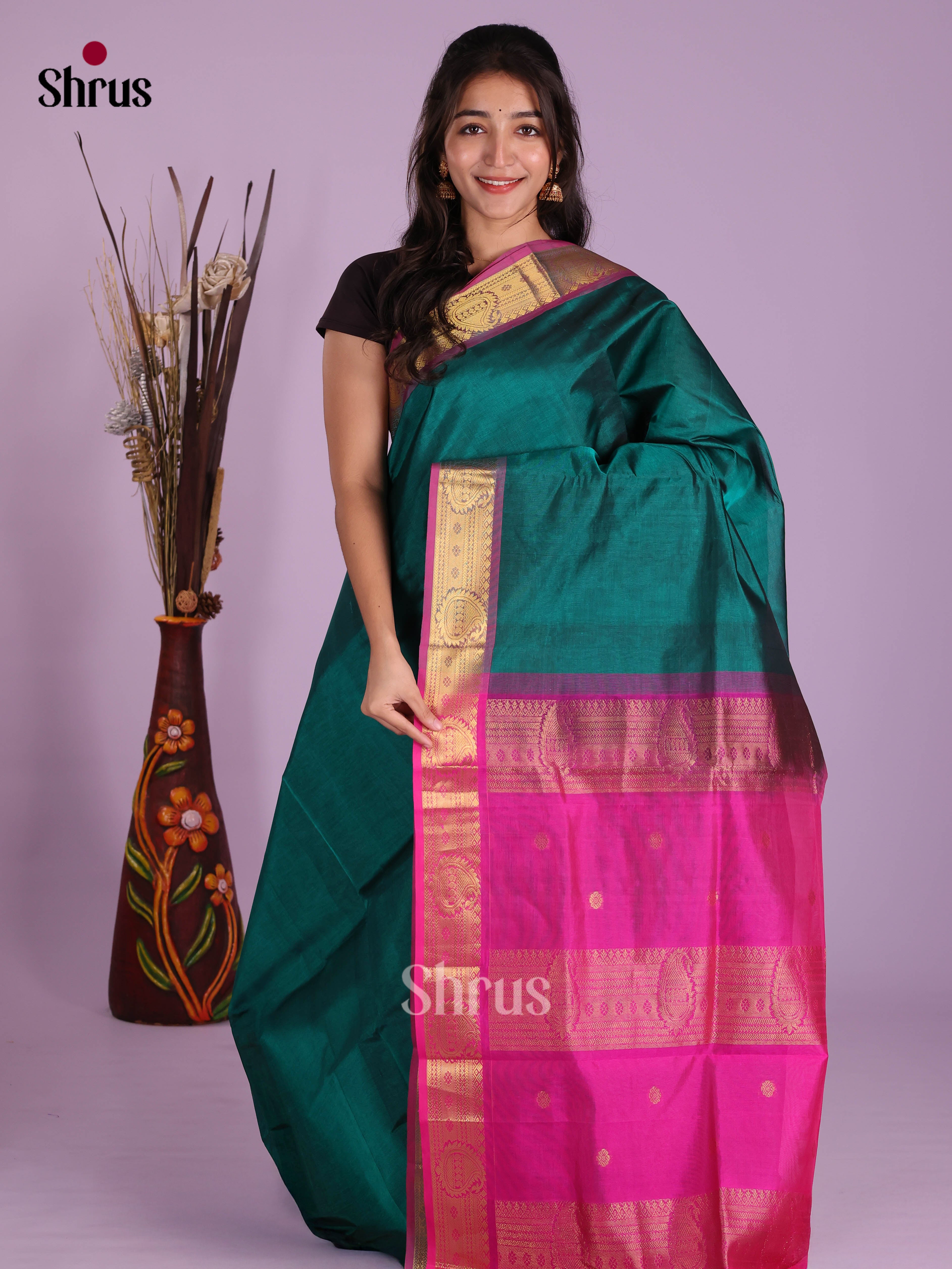 DKS04192 - Silk Cotton Saree