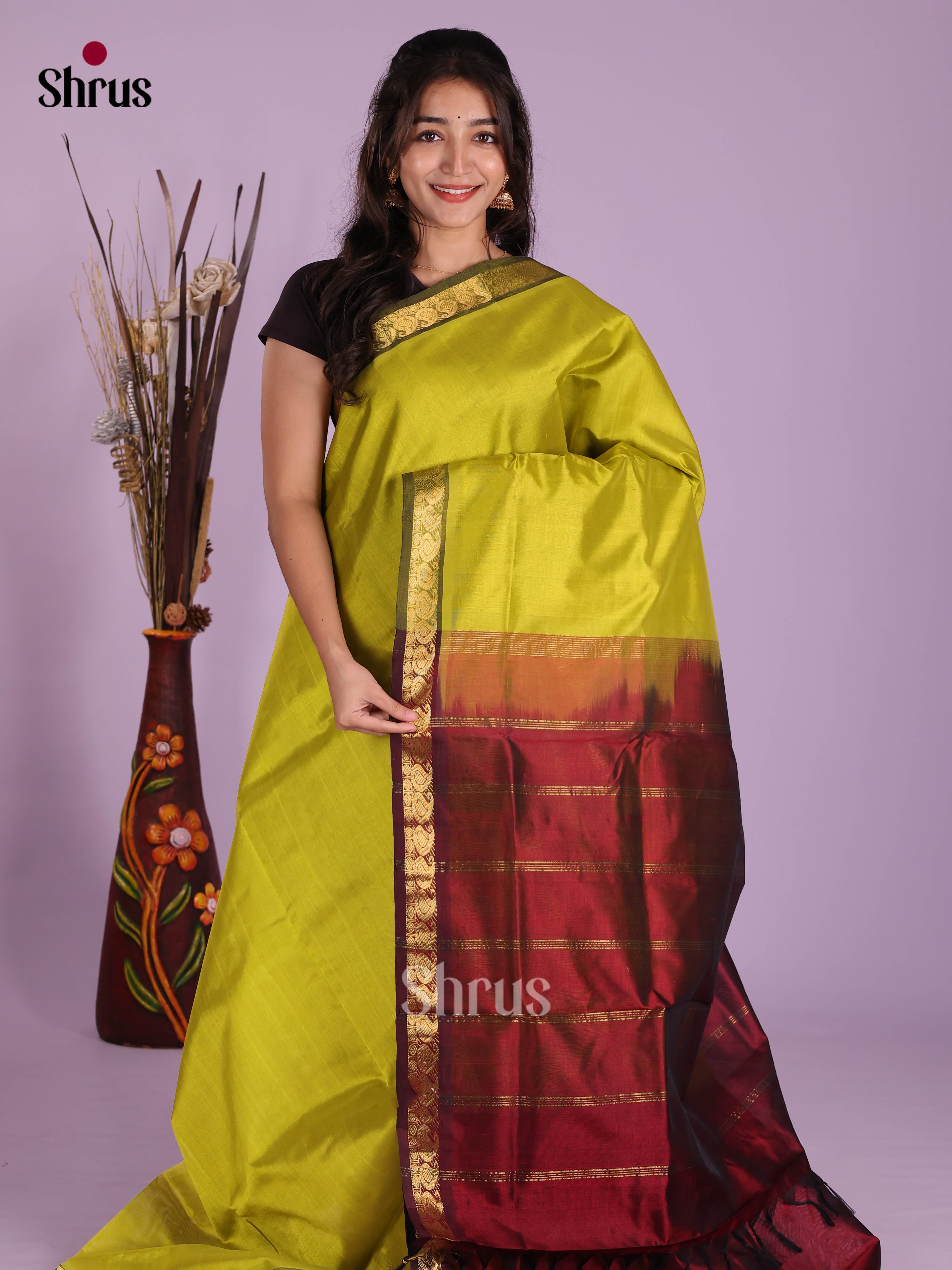 DKS04199 - Silk Cotton Saree - Shop on Shrus.com