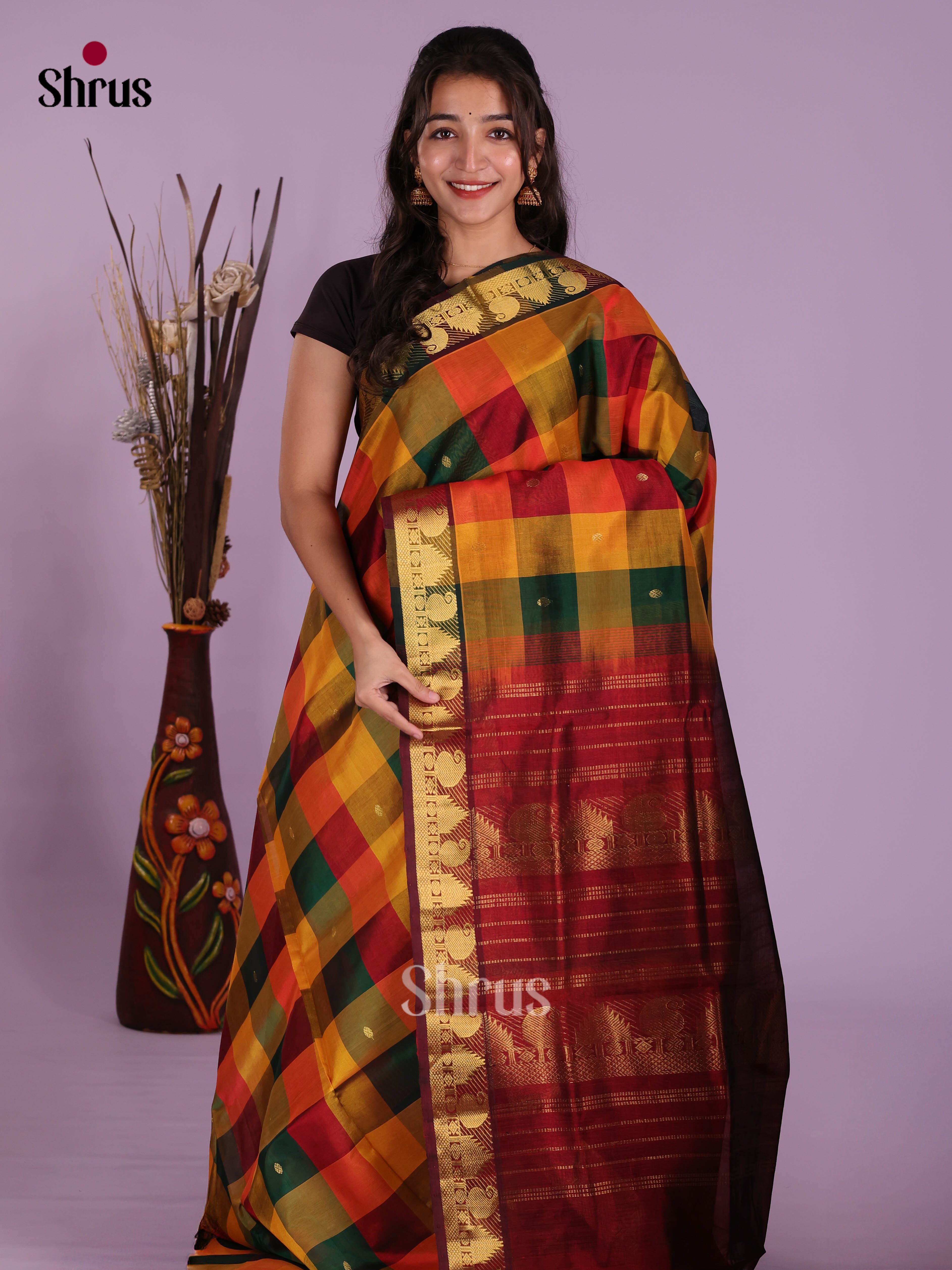 DKS04212 - Silk Cotton Saree