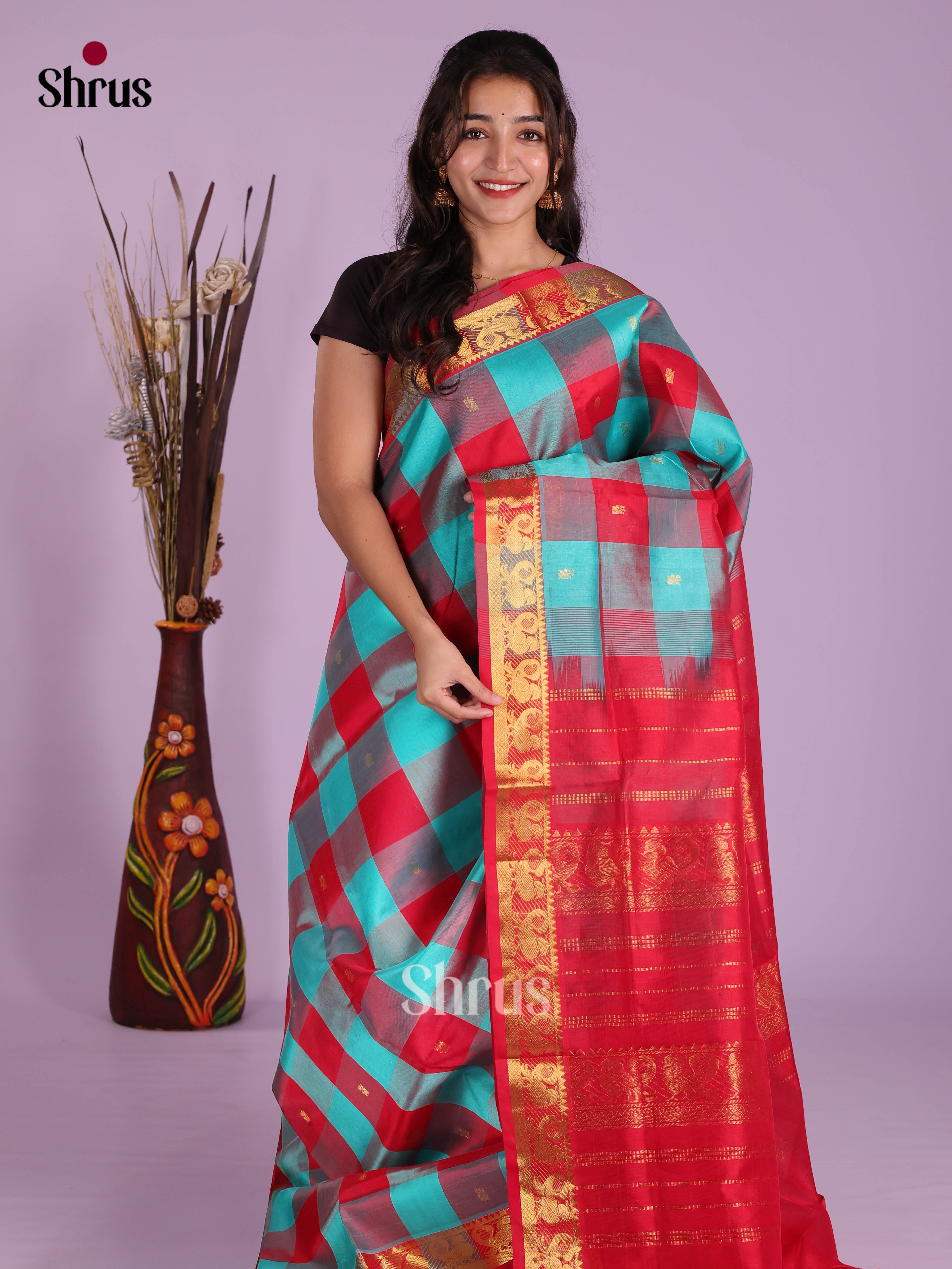 DKS04215 - Silk Cotton Saree