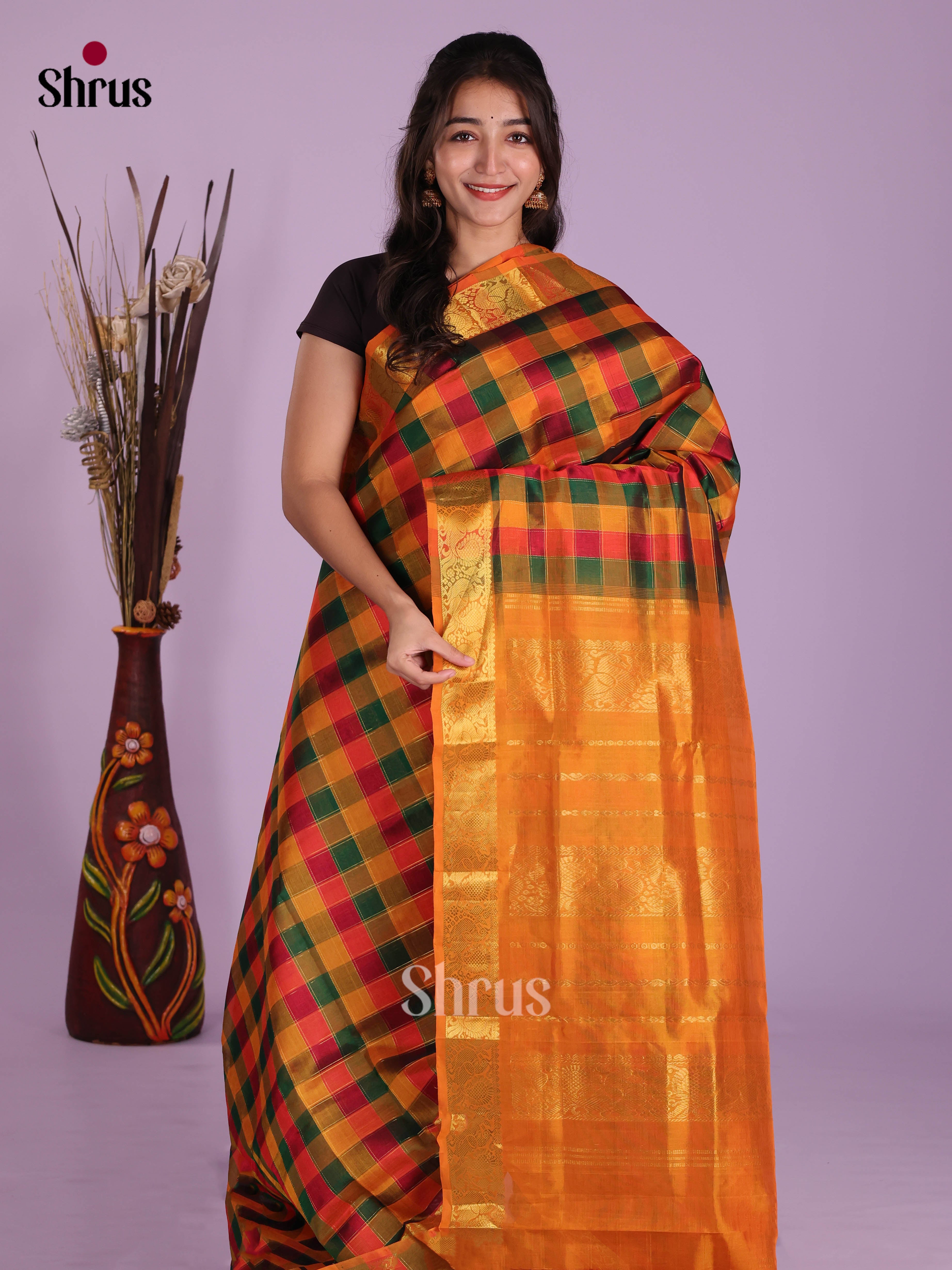 DKS04218 - Silk Cotton Saree