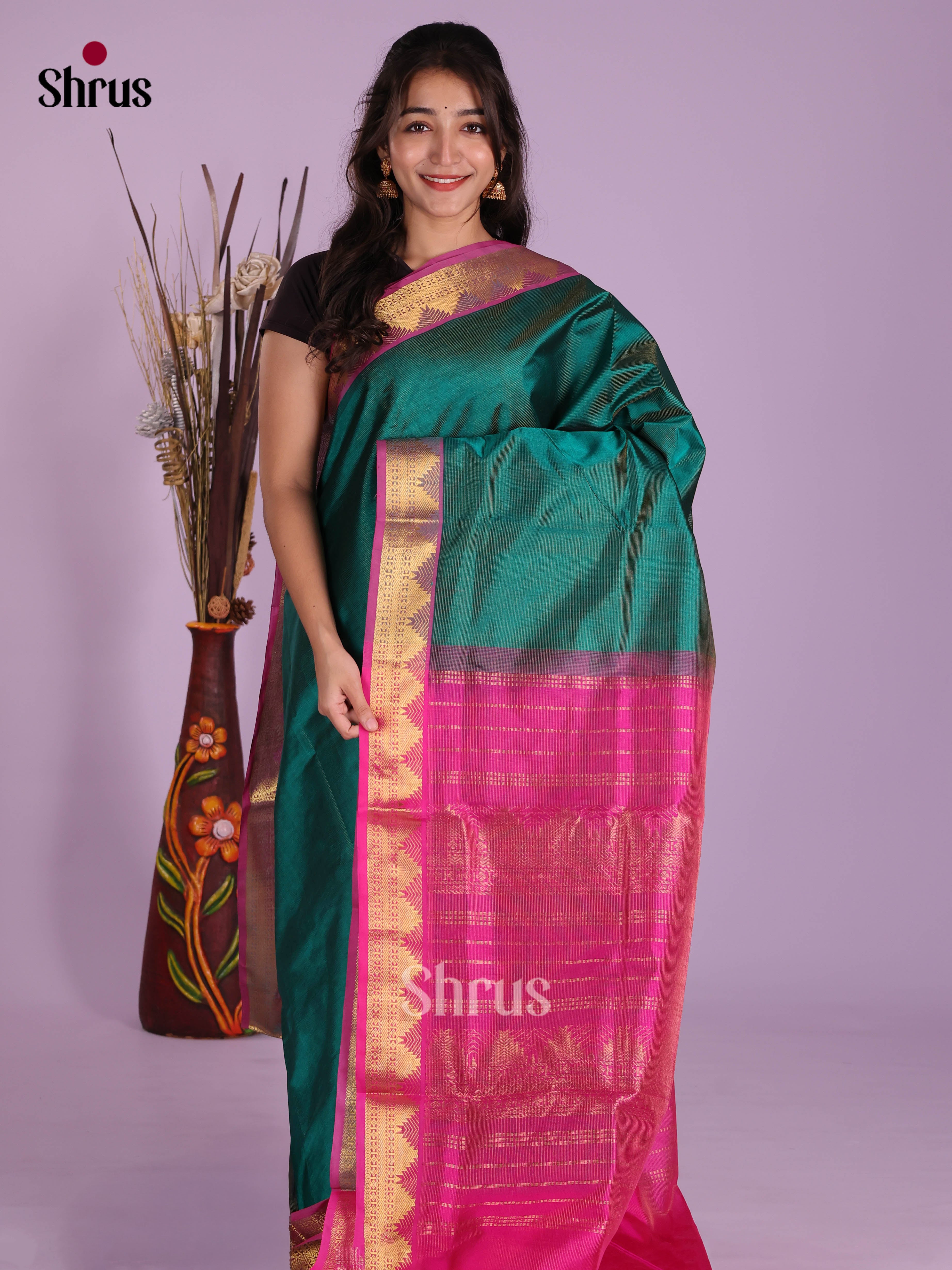 DKS04256 - Silk Cotton Saree