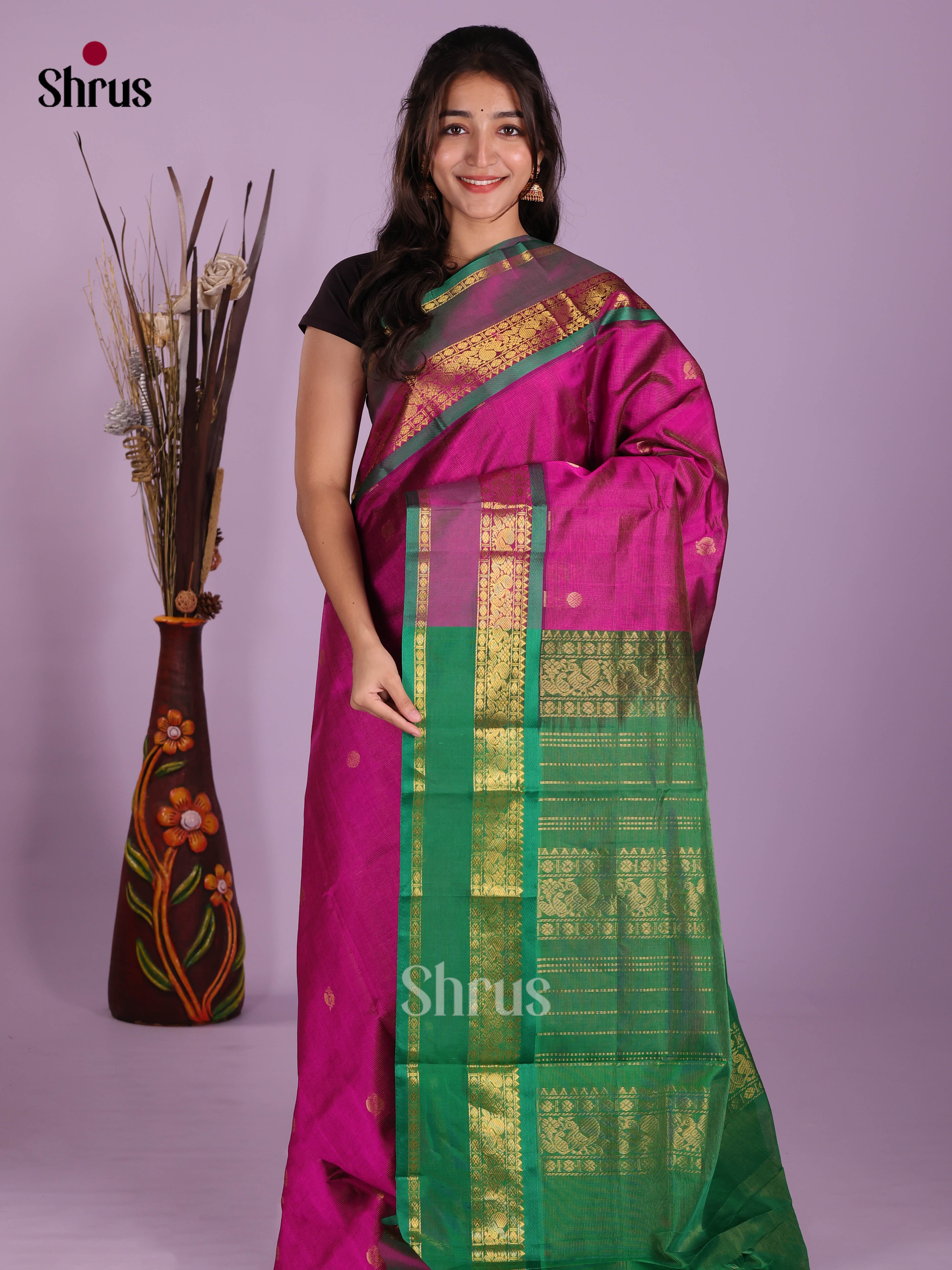 DKS04286 - Silk Cotton Saree