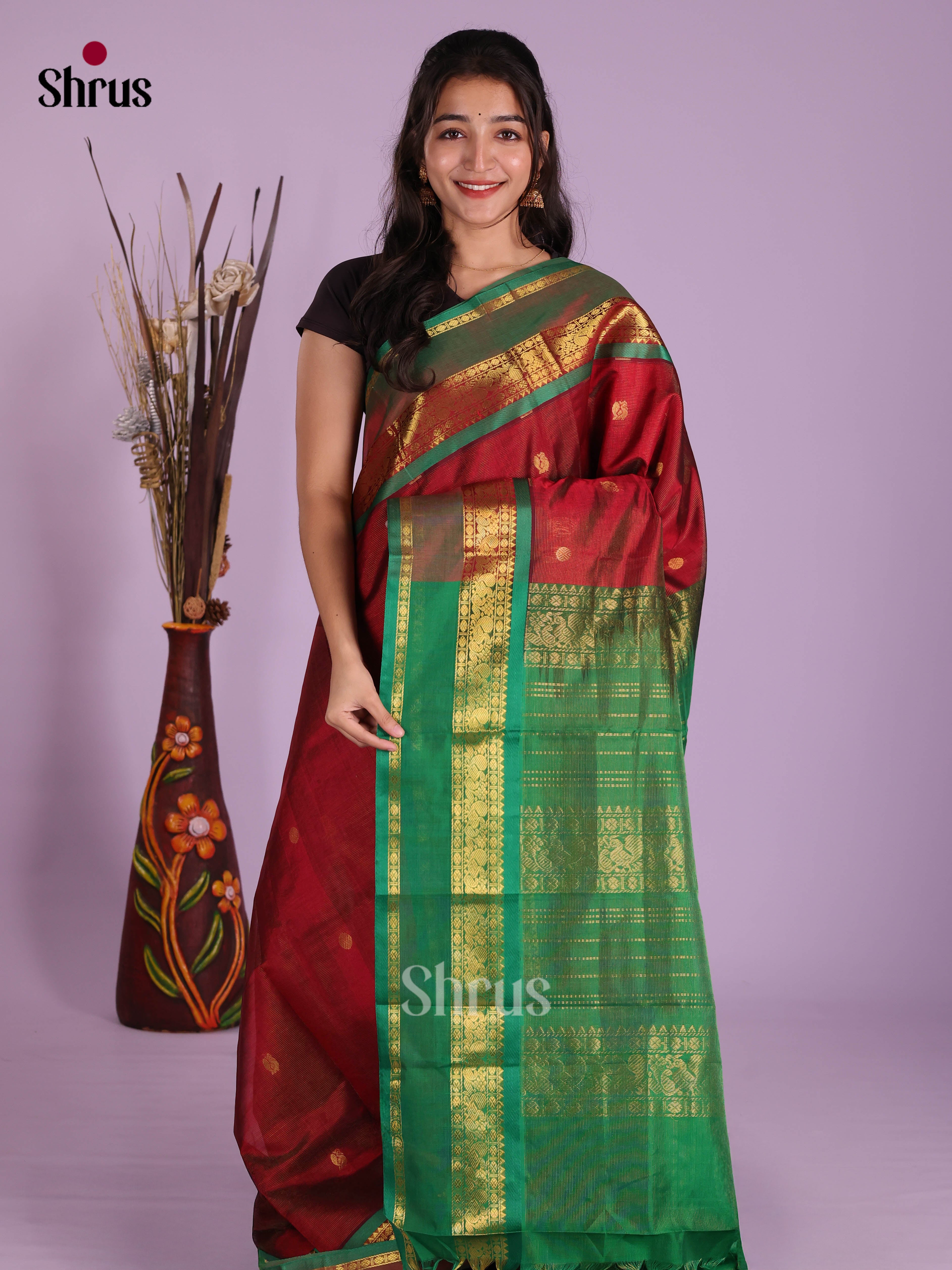 DKS04290 - Silk Cotton Saree
