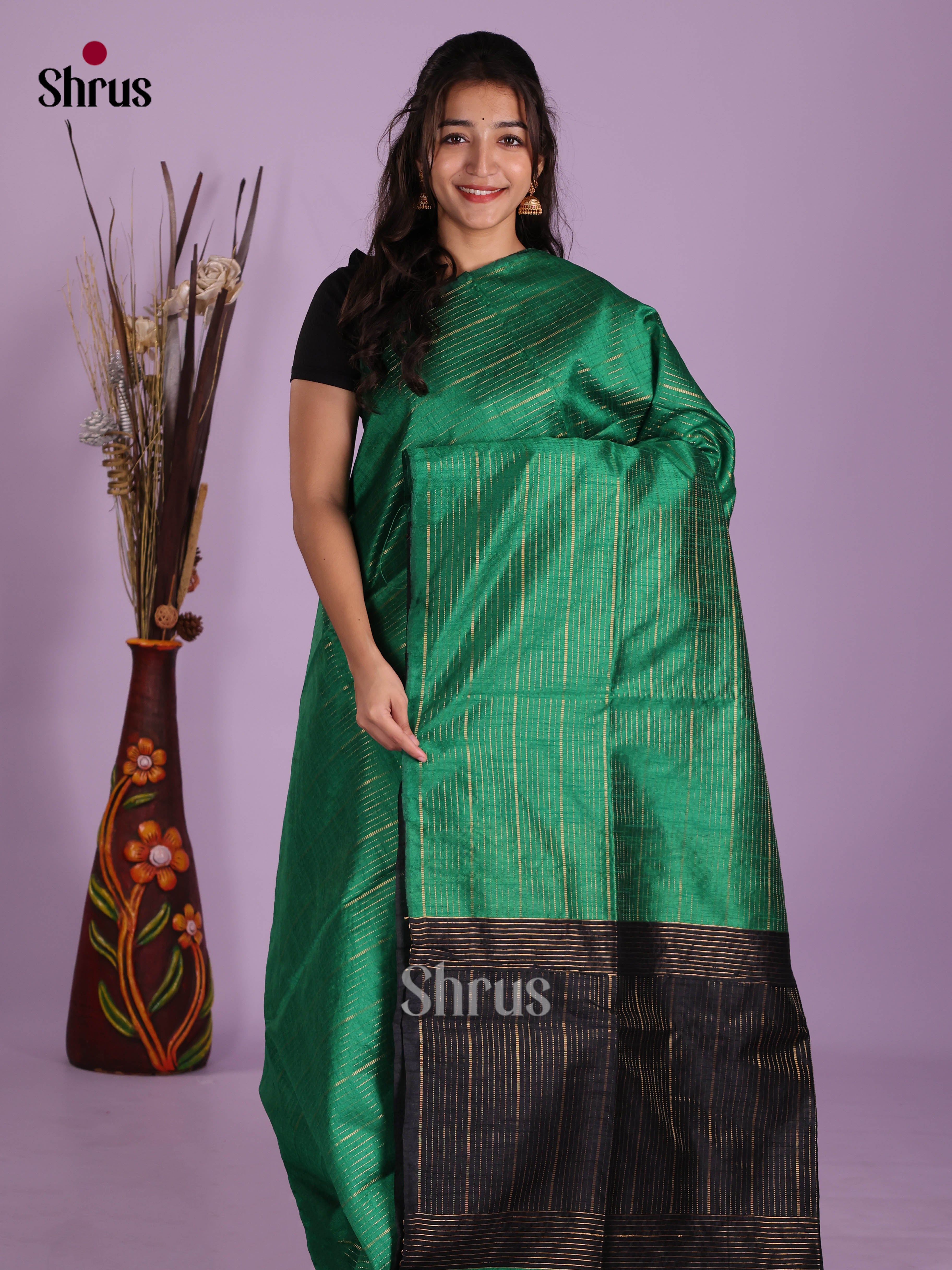 DKS05009 - Semi Rawsilk Saree - Shop on Shrus.com