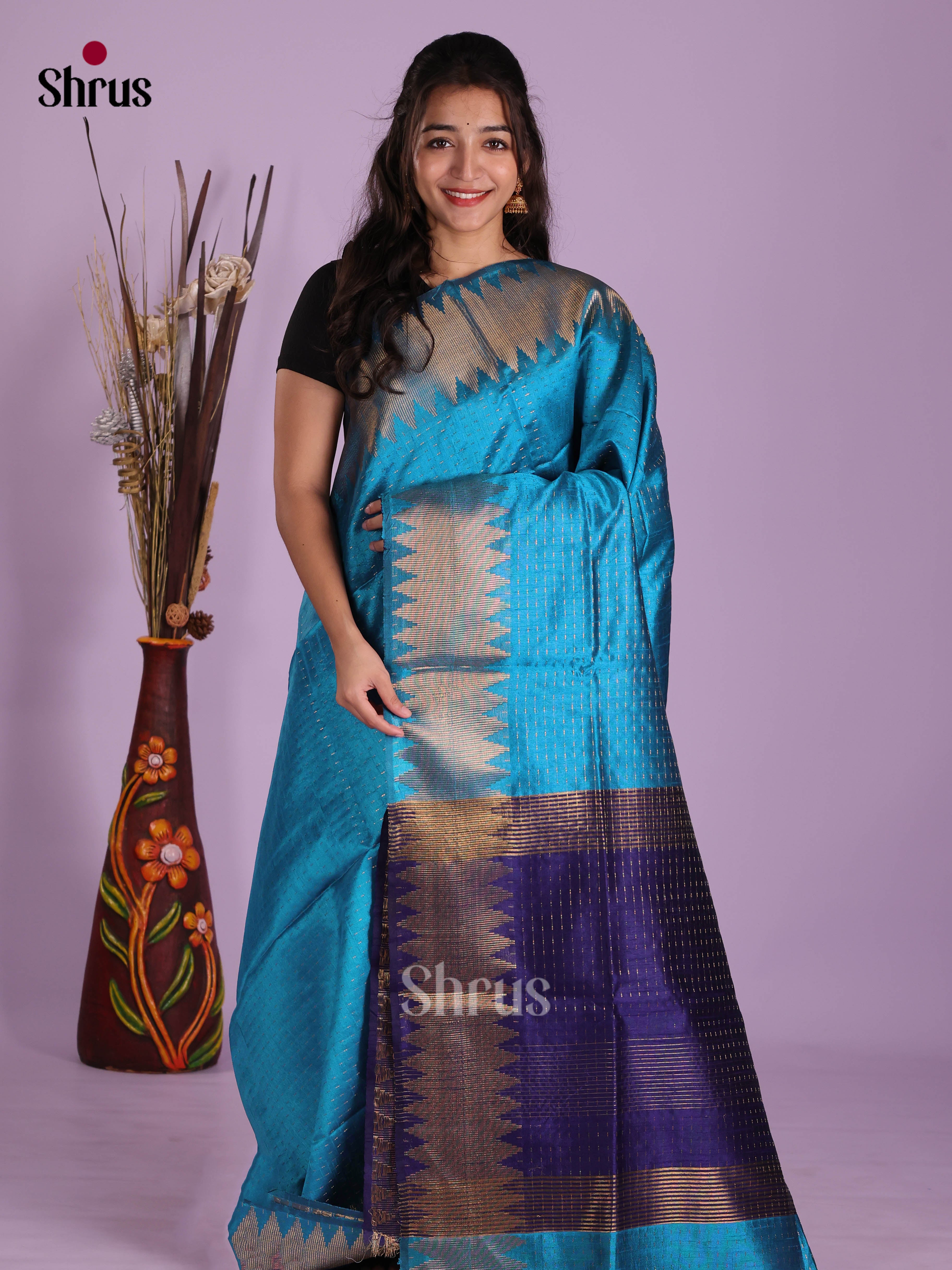DKS05038 - Semi Rawsilk Saree
