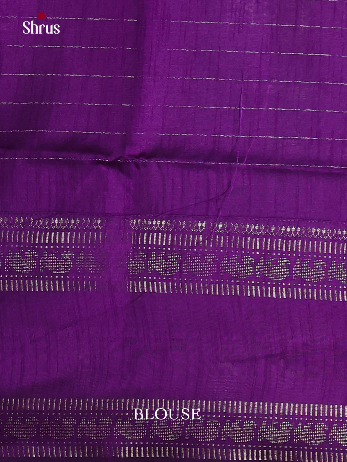 Blue & Violet - Semi Rawsilk Saree