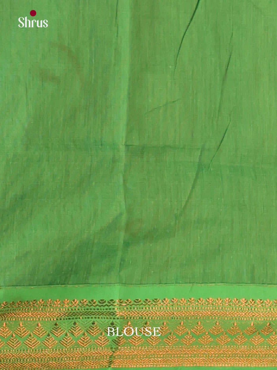 Wine & Green - Kalyani Cotton Saree