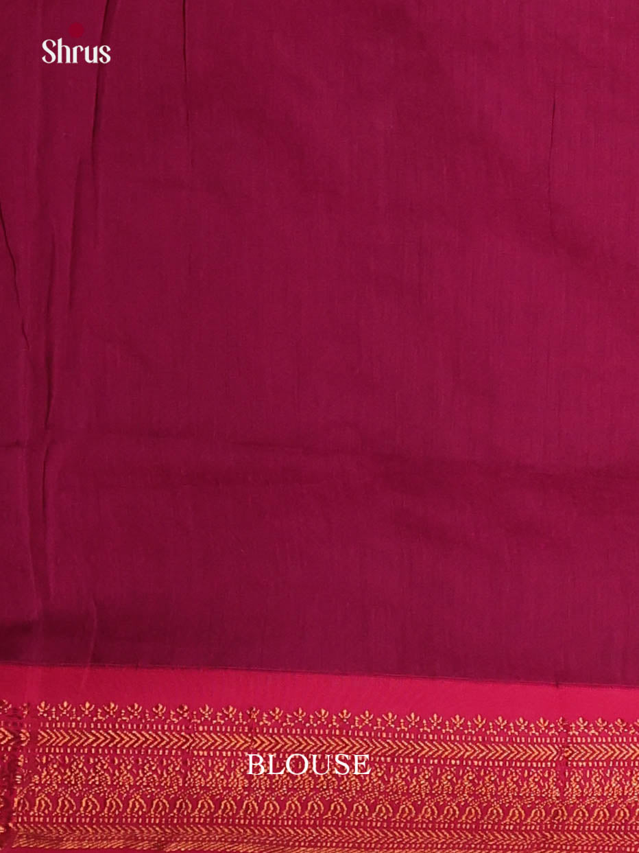 Light Green & Maroon - Kalyani Cotton Saree