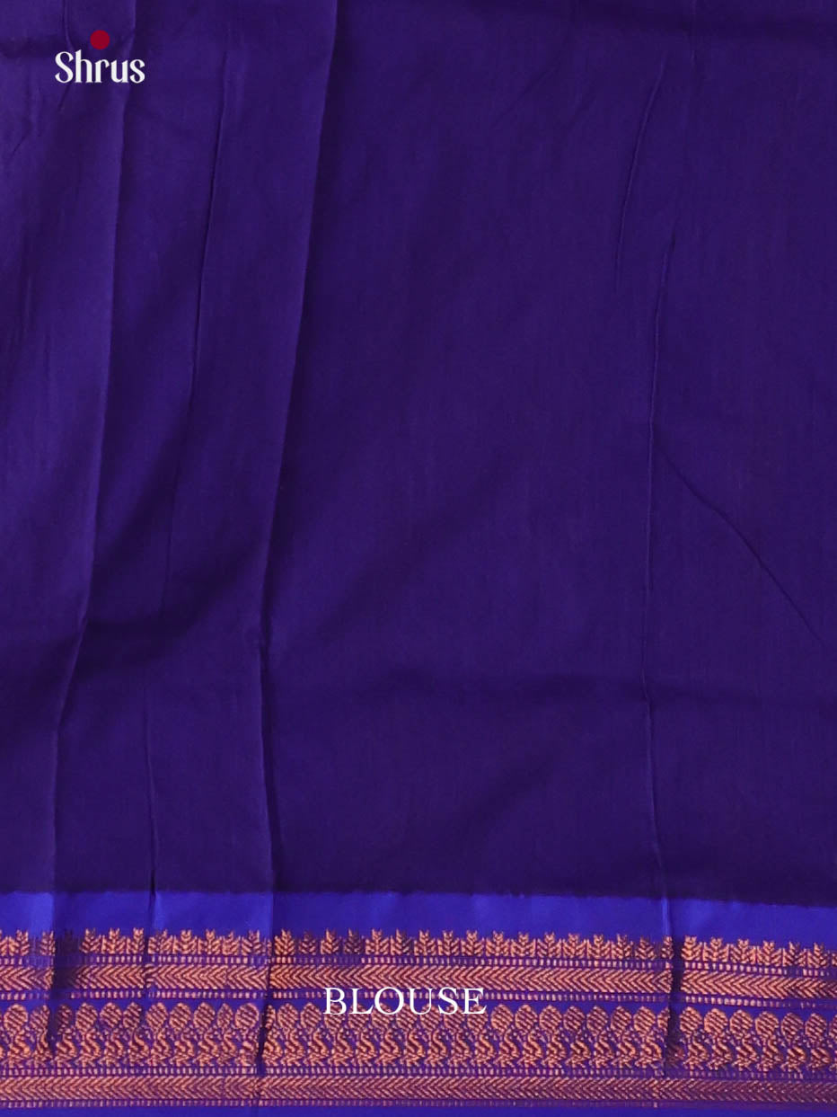 Maroon & Blue- Kalyani Cotton Saree