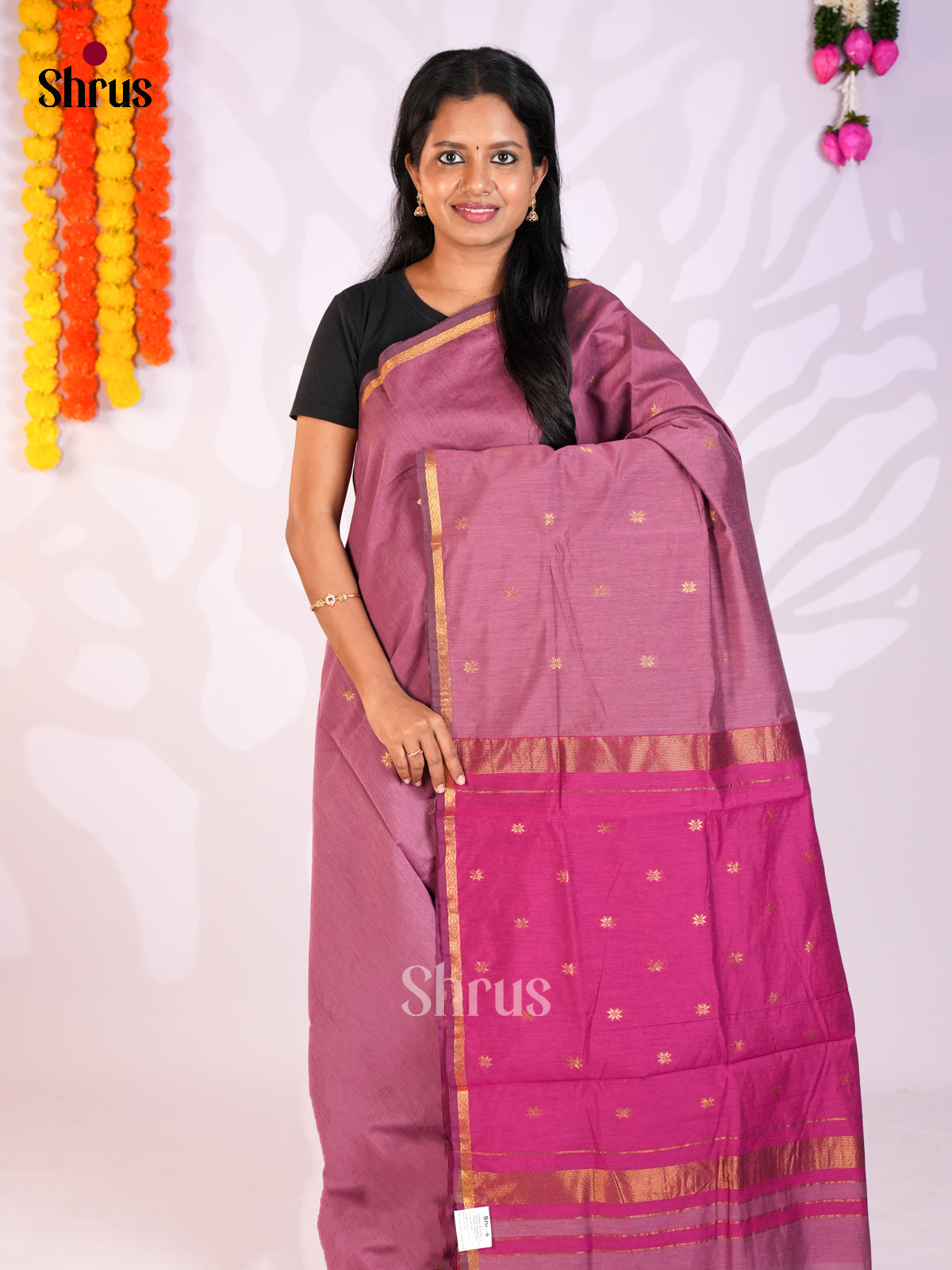 DKS06072 - Semi Maheshwari Saree - Shop on Shrus.com