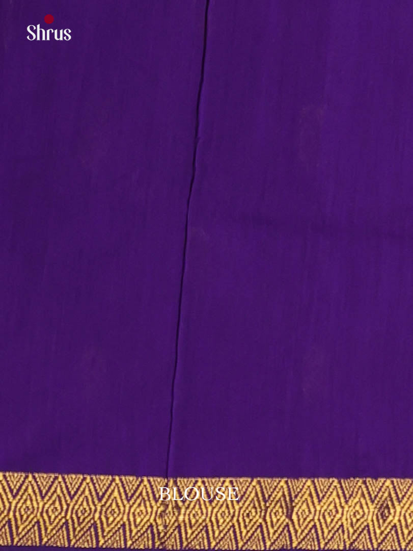 Mehandi Green & Blue- Semi Maheshwari Saree