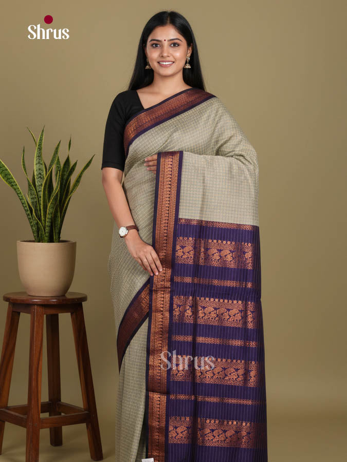 Elachi Green & Blue - Kalyani Cotton Saree