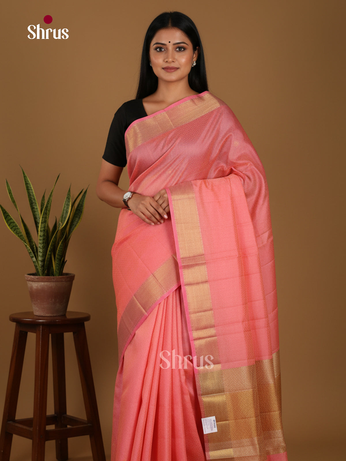 DKS06117 - Semi Rawsilk Saree - Shop on Shrus.com