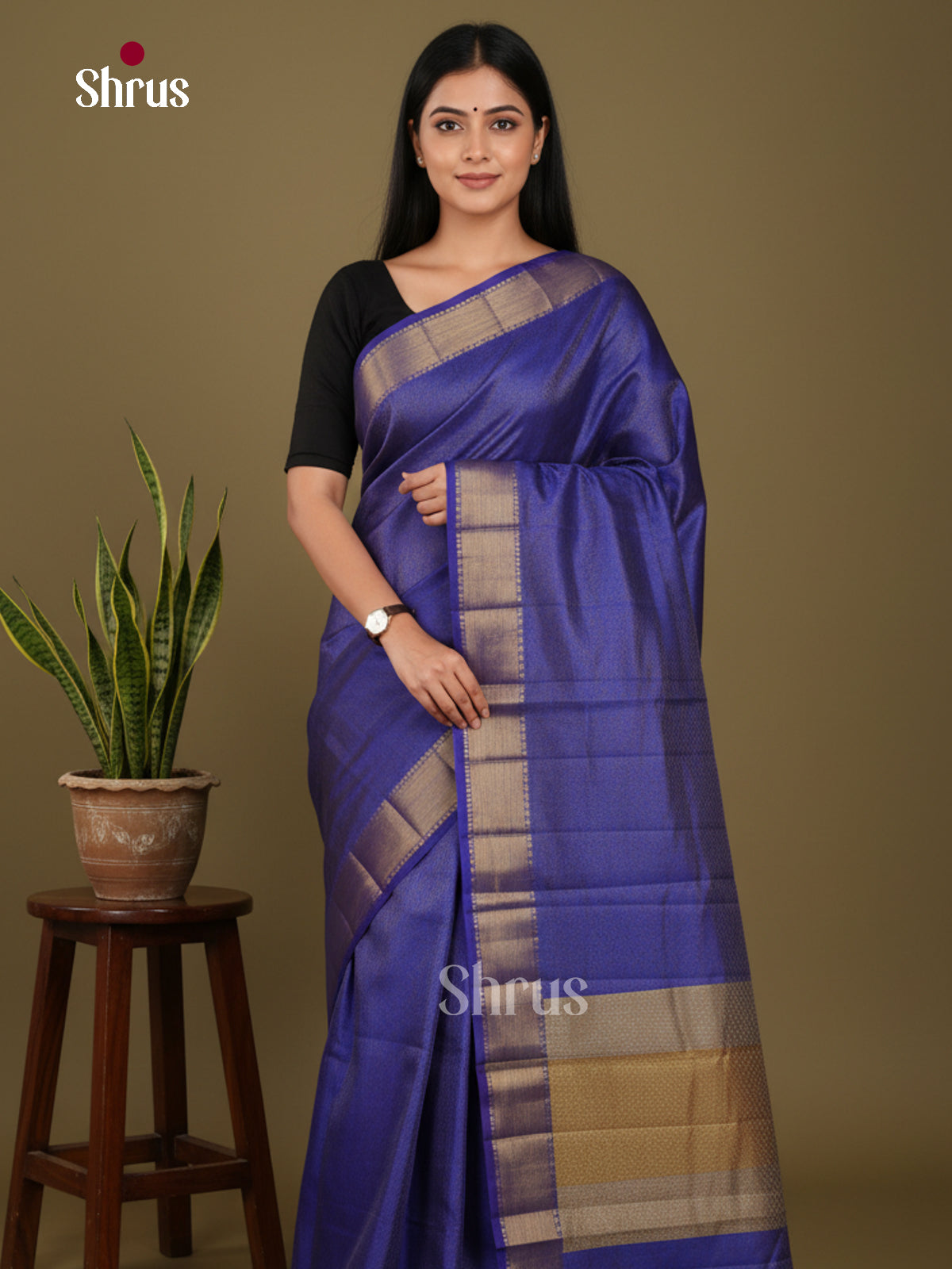 DKS06119 - Semi Rawsilk Saree - Shop on Shrus.com