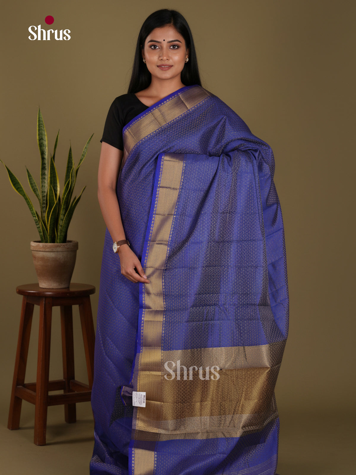 DKS06120 - Semi Rawsilk Saree - Shop on Shrus.com