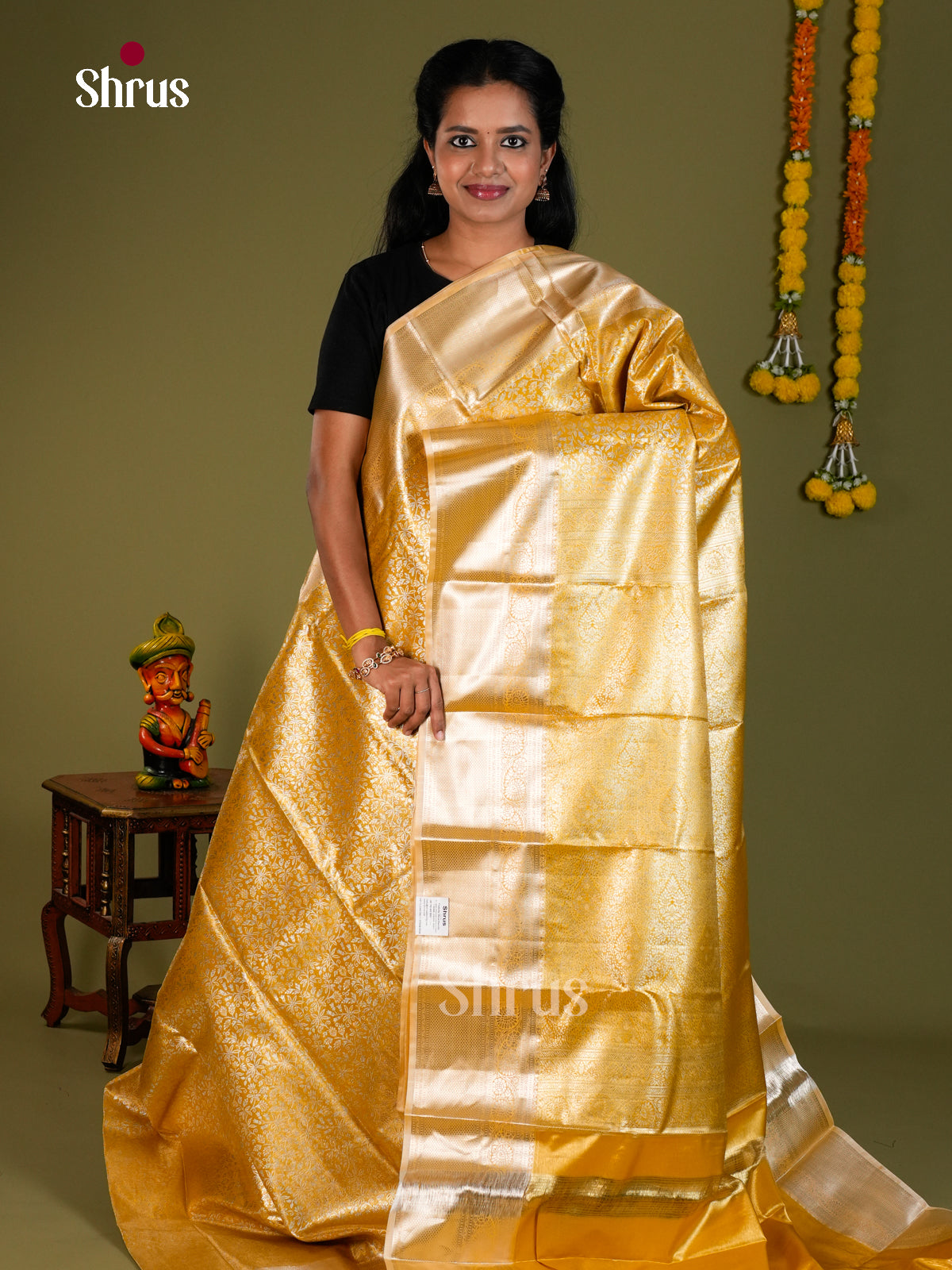 DKS06187 - Kanchipuram-halfpure Saree - Shop on Shrus.com