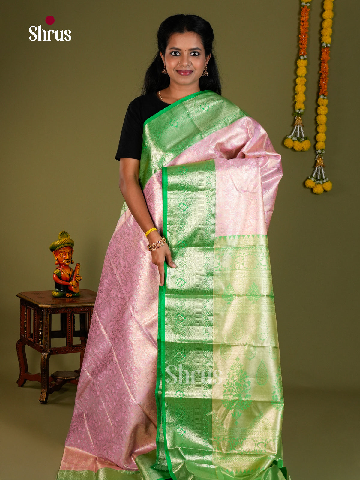 DKS06224 - Kanchipuram-halfpure Saree - Shop on Shrus.com