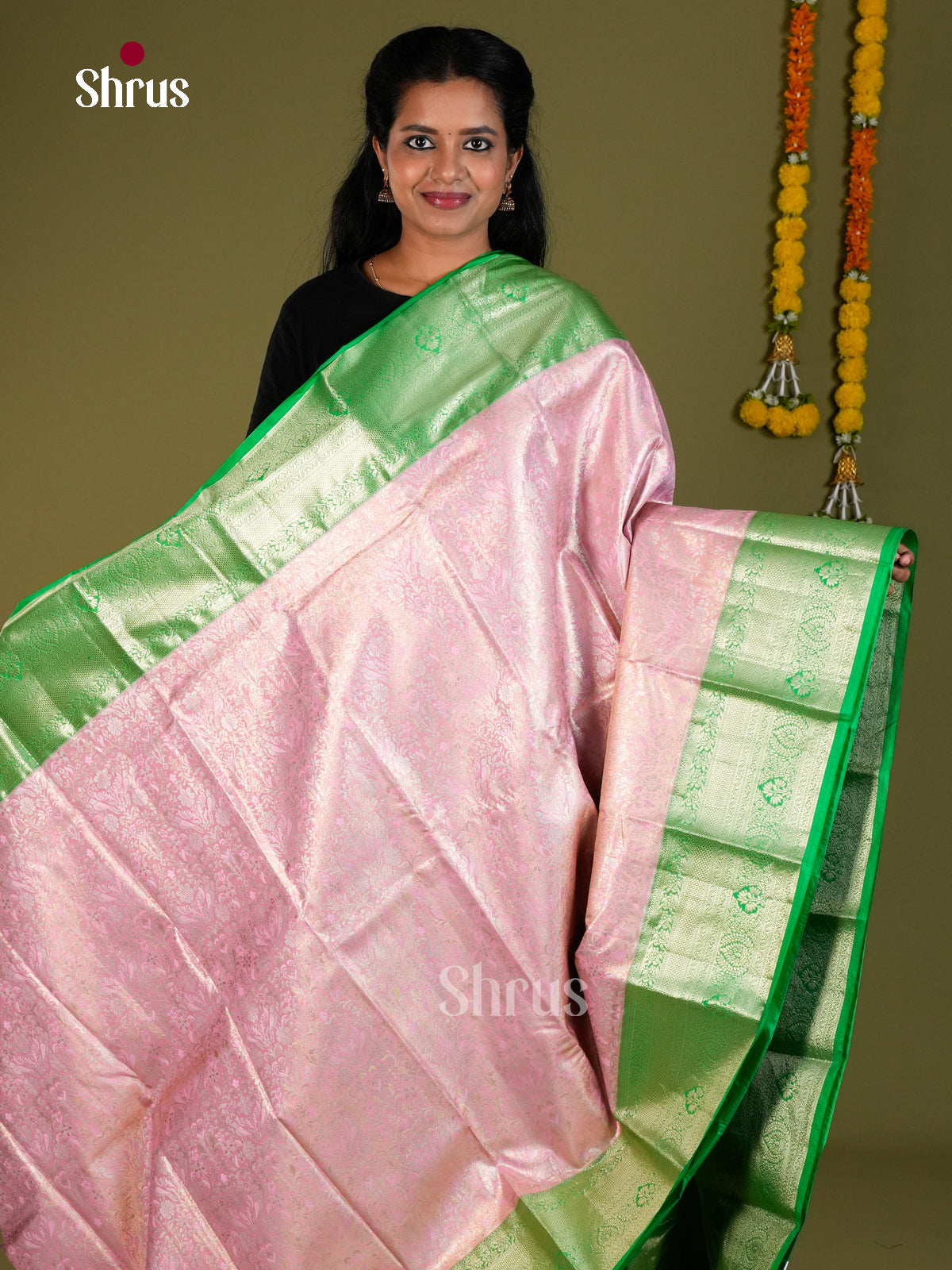 DKS06224 - Kanchipuram-halfpure Saree - Shop on Shrus.com