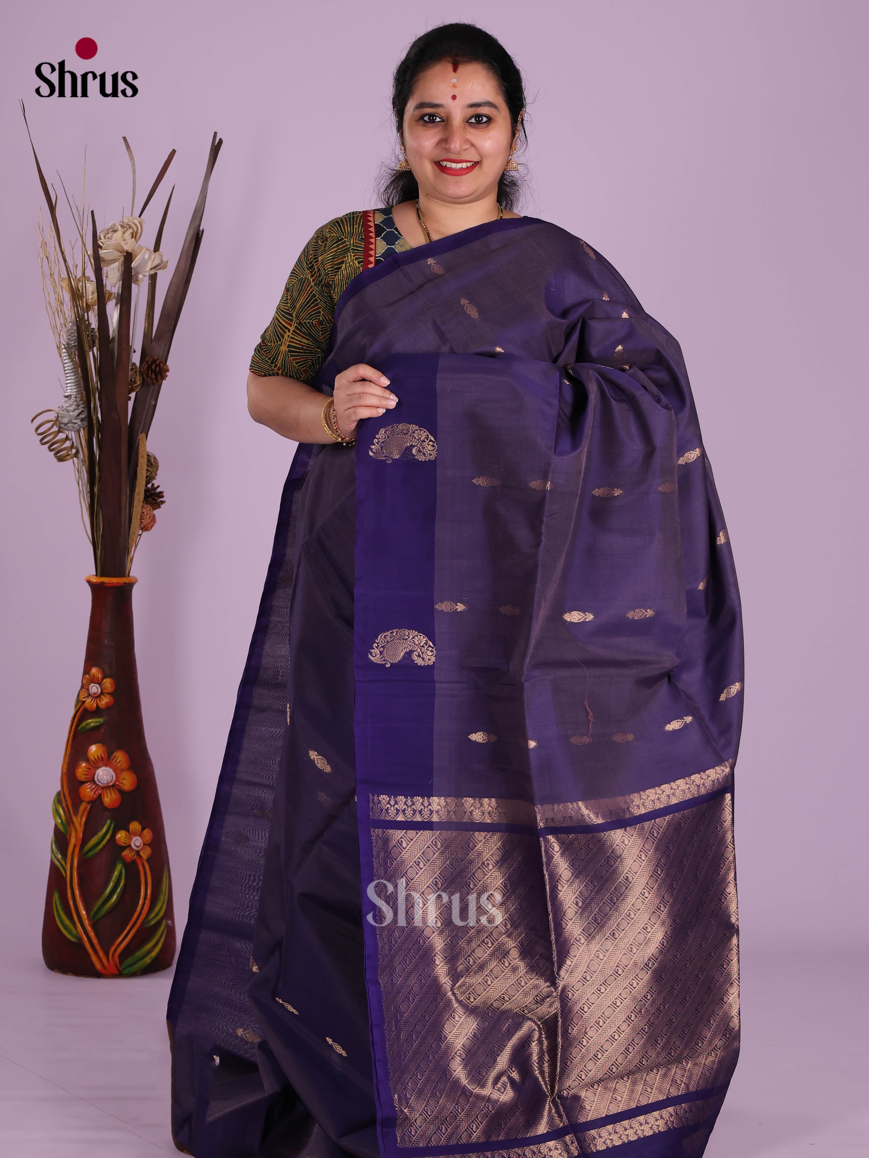Blue - Timeless Silk Cotton Saree