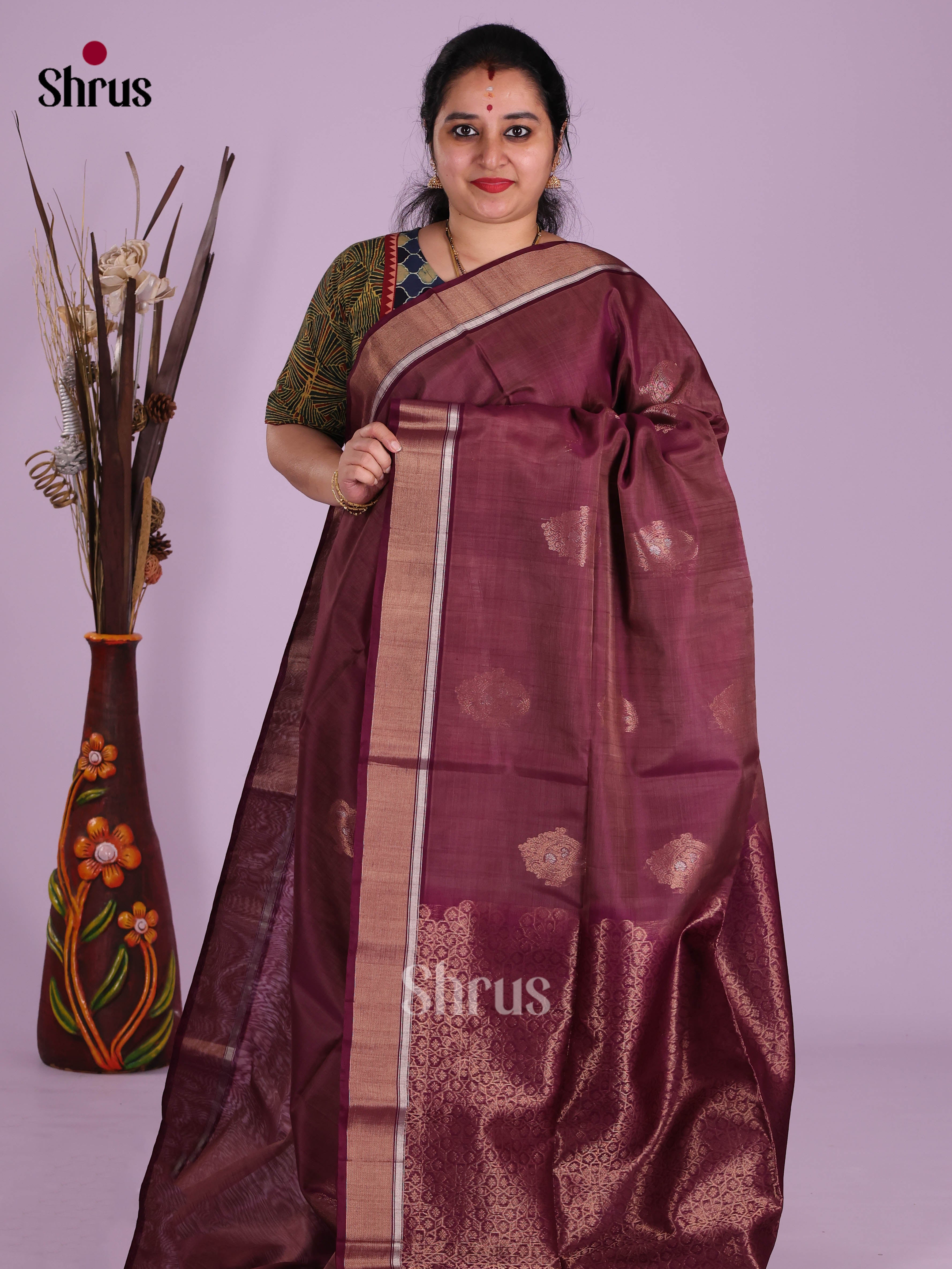 Maroon - Timeless Silk Cotton Saree