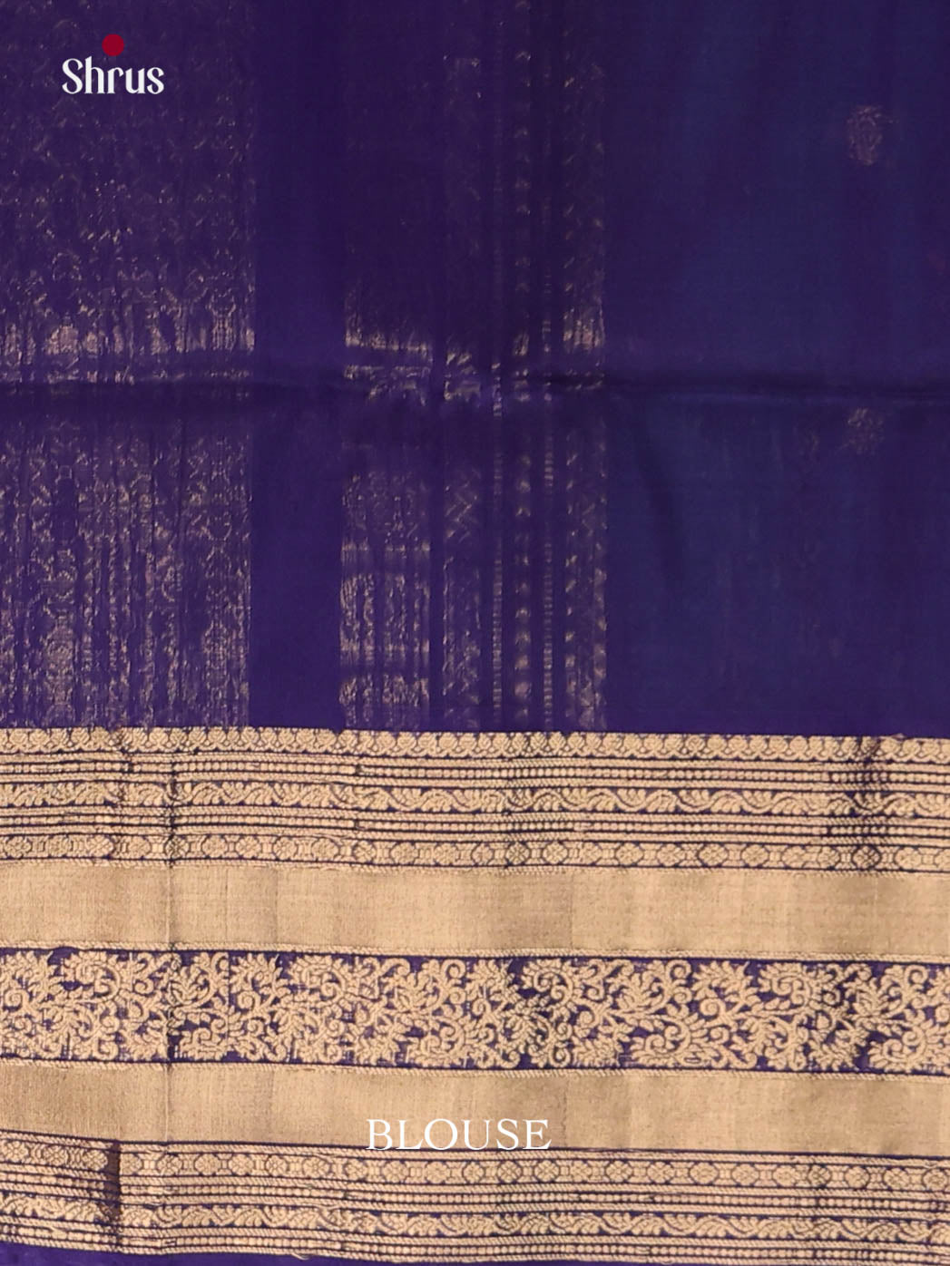 Peacock Blue - Timeless Silk Cotton Saree - Shop on Shrus.com