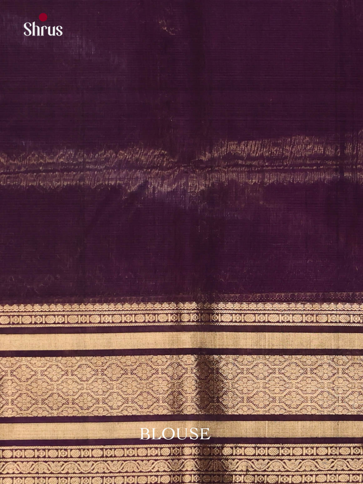 Purple - Timeless Silk Cotton Saree - Shop on Shrus.com