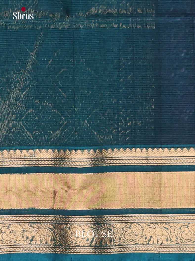 Maroon & Blue- Timeless Silk Cotton Saree