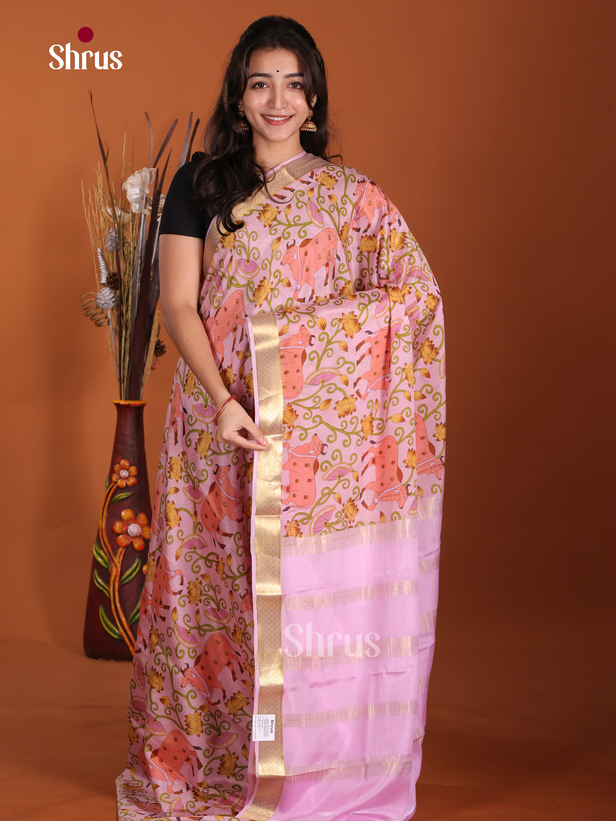 DKS06352 - Mysore Silk Print Saree
