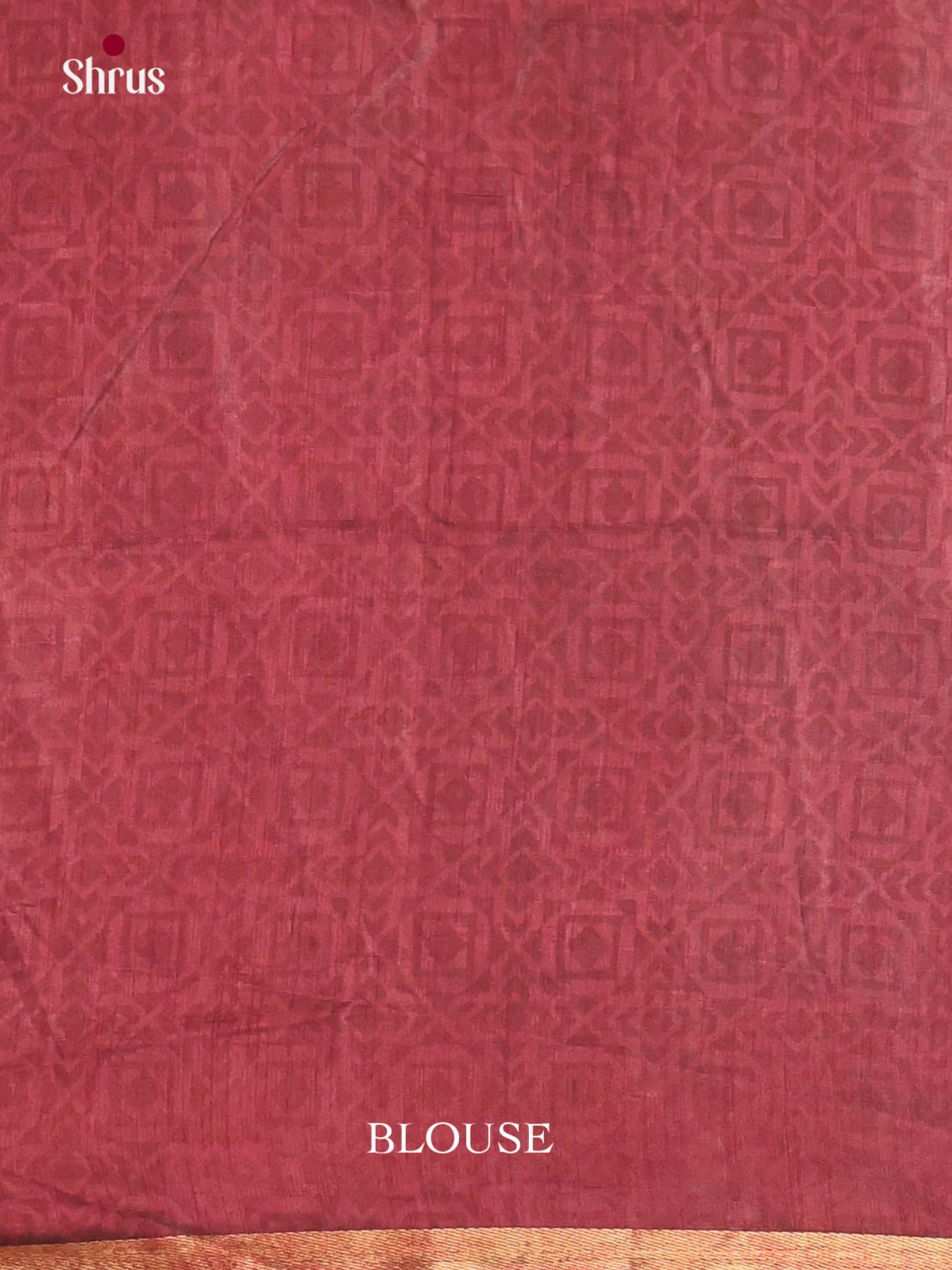 Green & Maroon - Semi Patola Saree