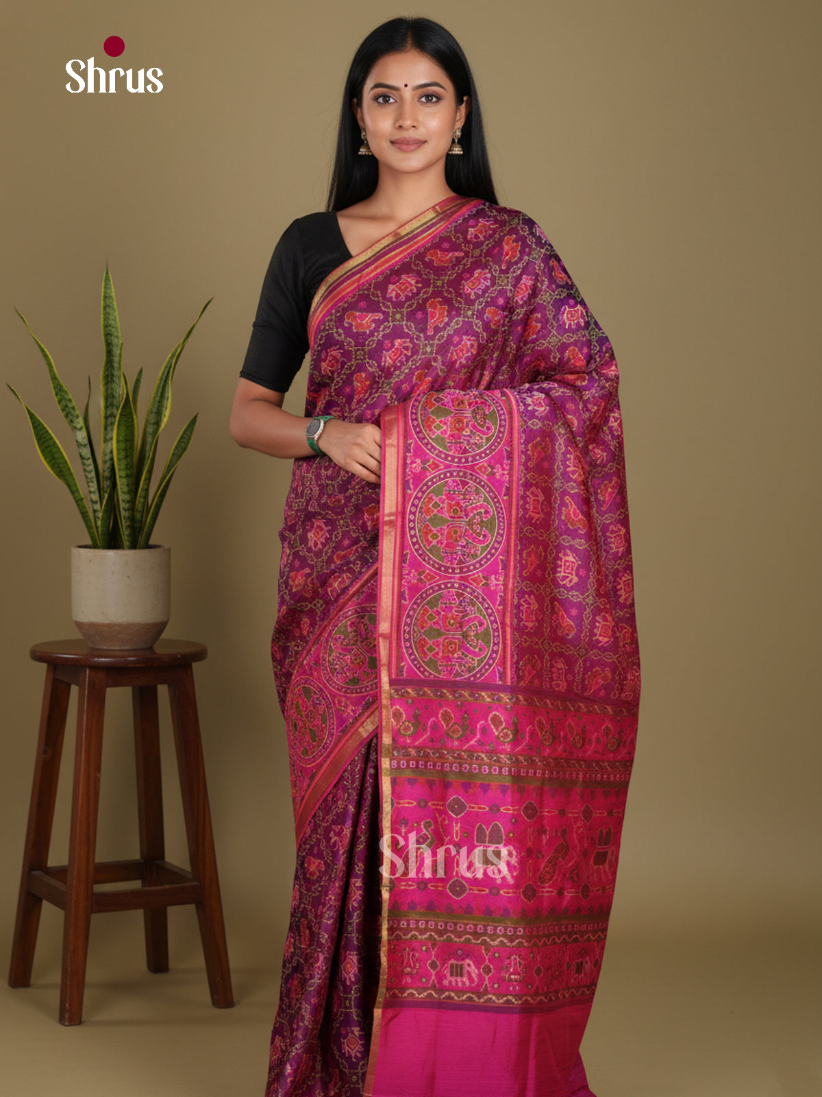 DKS07051 - Semi Patola Saree