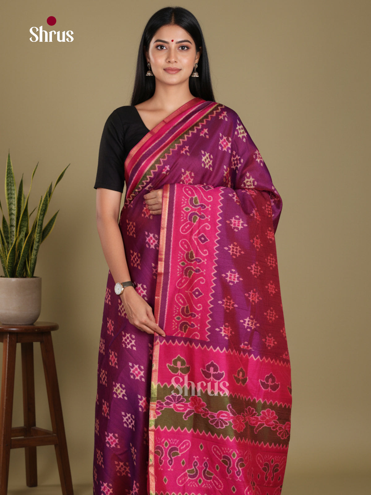 DKS07052 - Semi Patola Saree