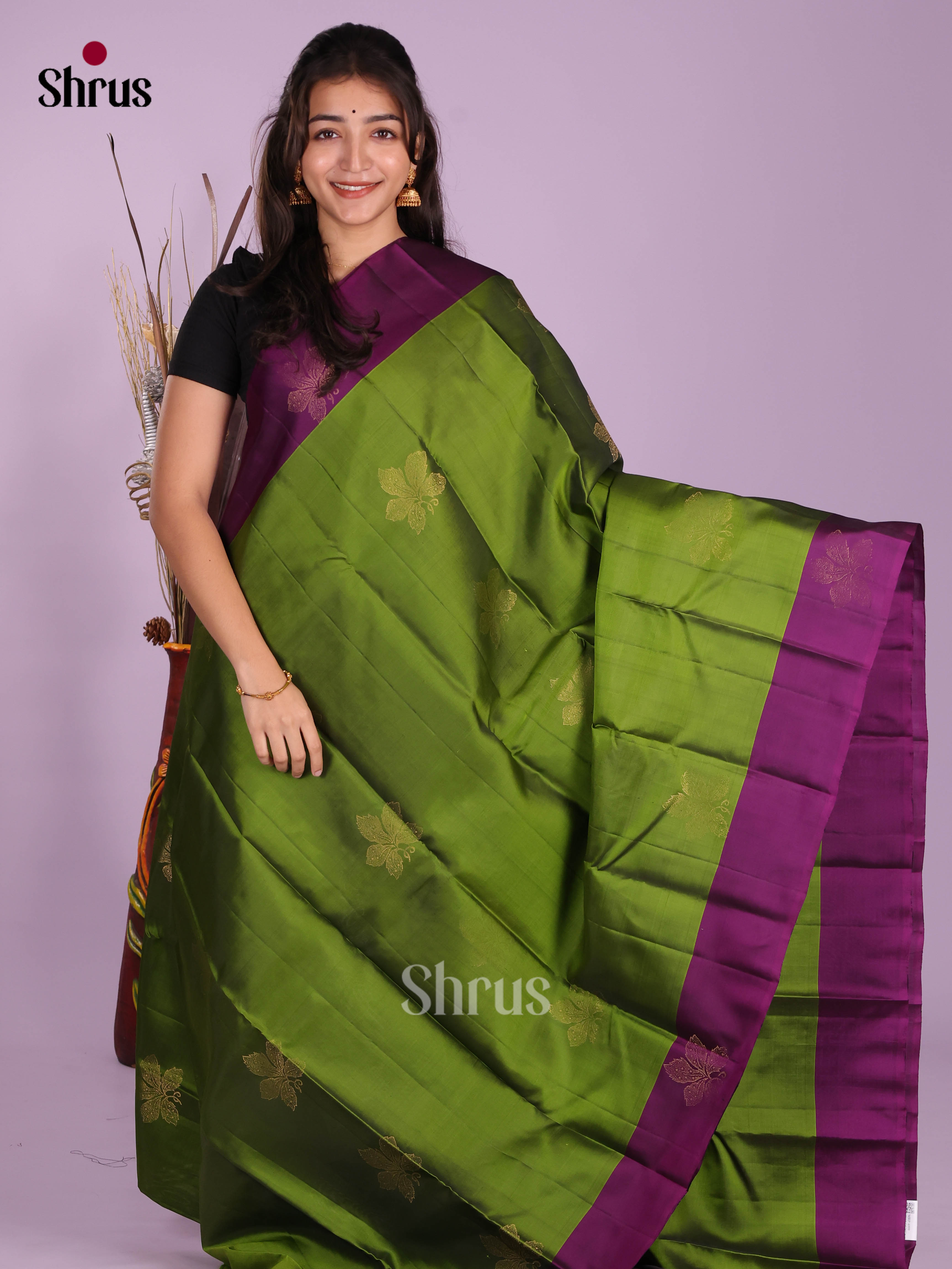 Green & Vadamalli - Softsilk-halfpure Saree