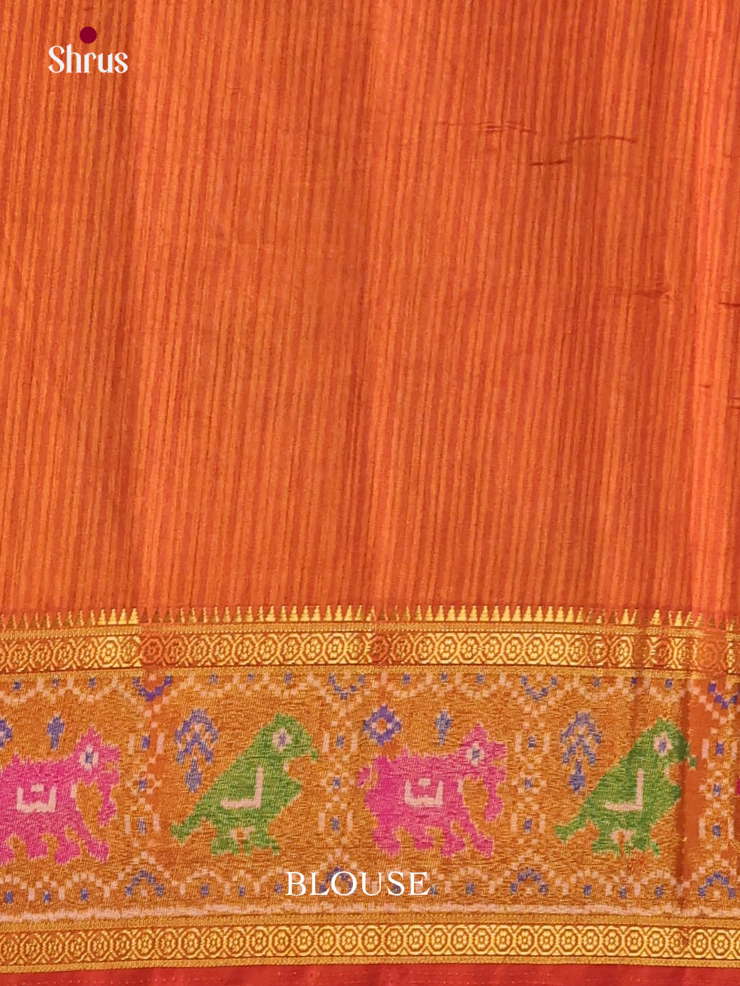 Pink & Orange - Semi Patola Saree