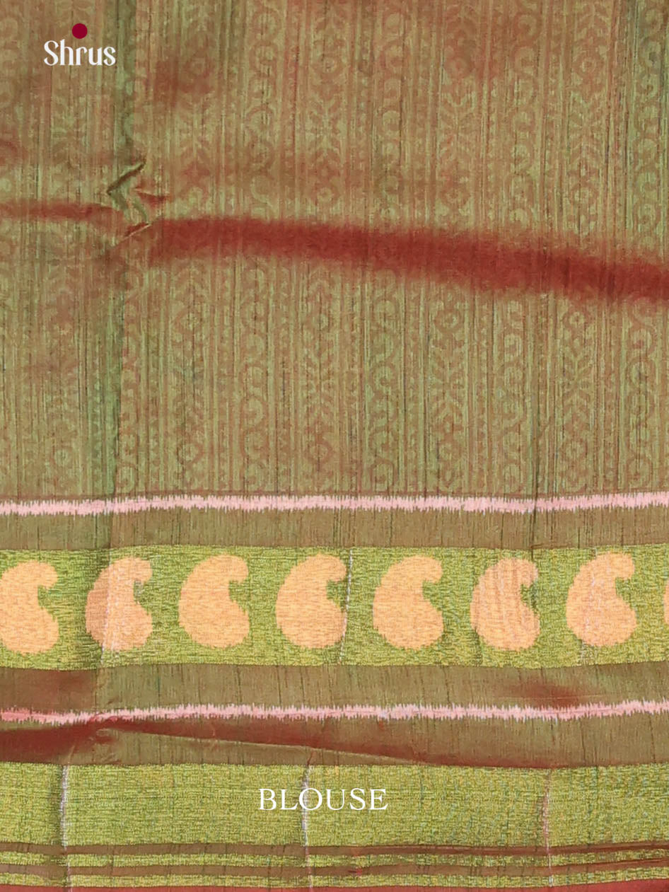 Pink & Green - Semi Patola Saree