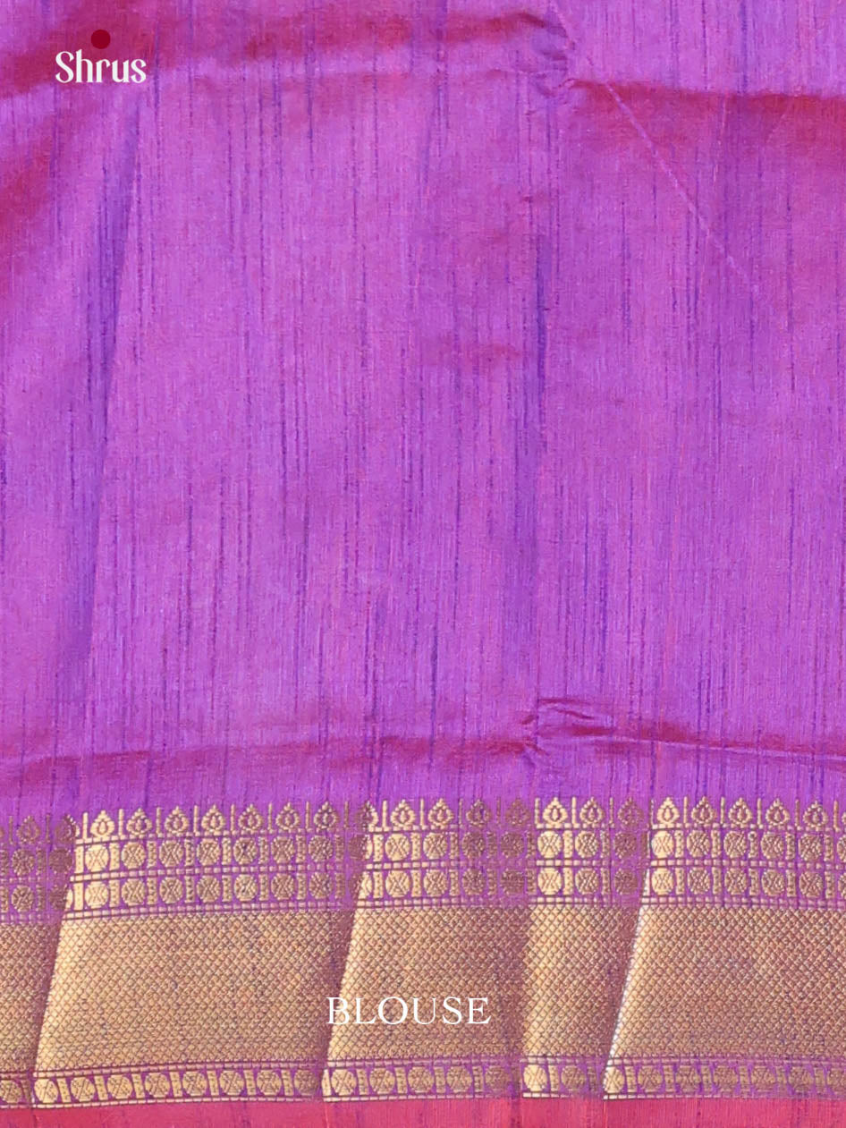 Pink & Purple - Semi Patola Saree