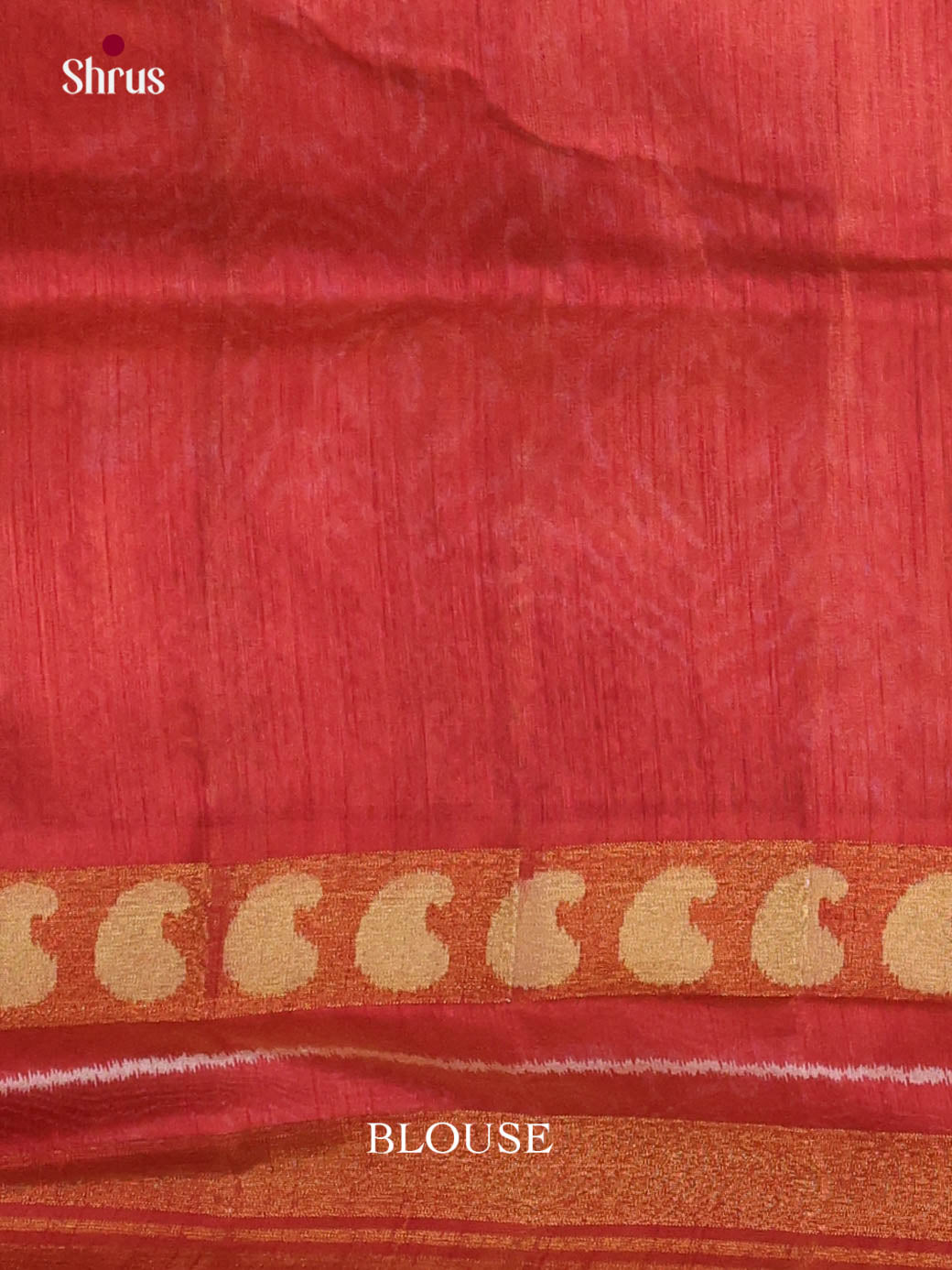 Brown & Maroon - Semi Patola Saree