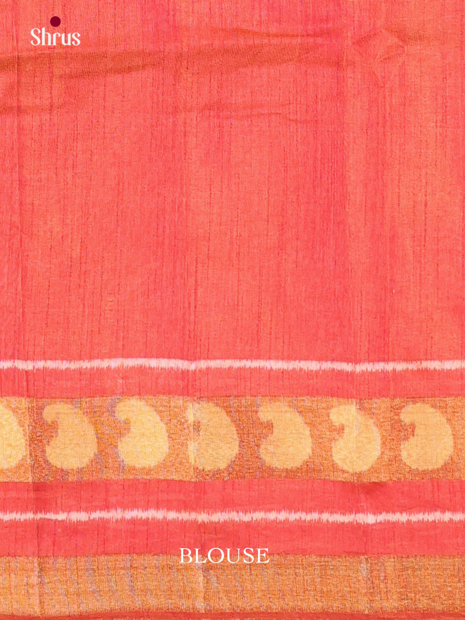 Brown & Orange - Semi Patola Saree