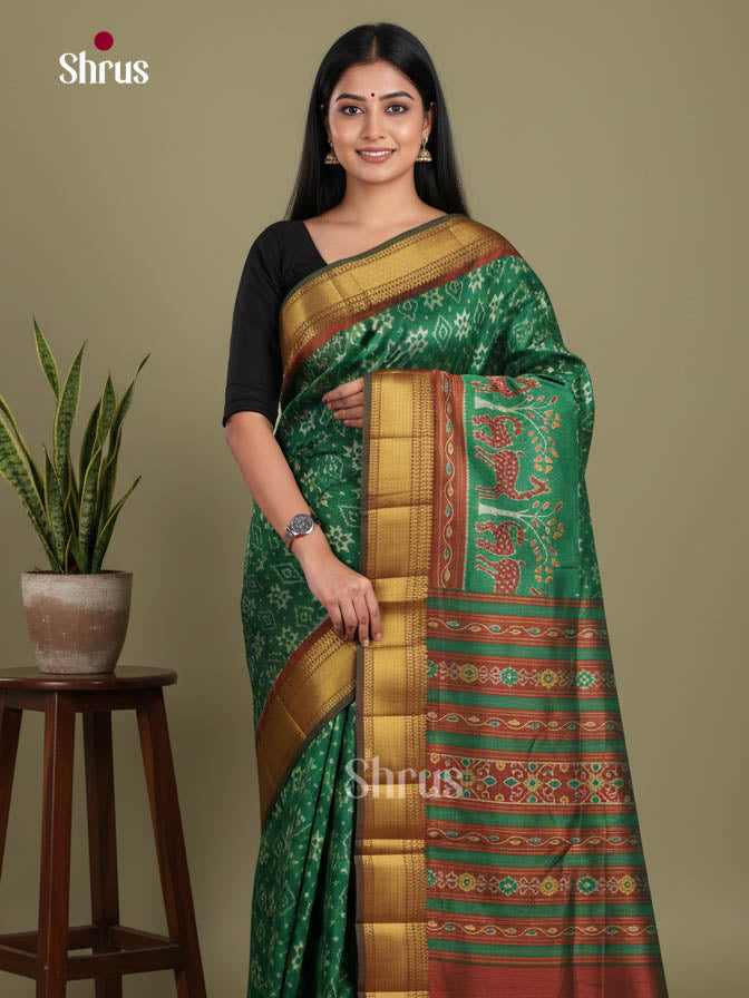 DKS08166 - Semi Patola Saree
