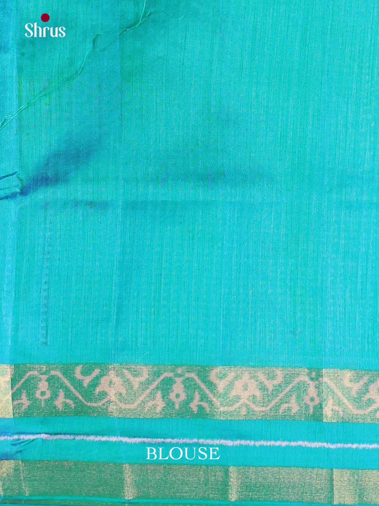 Blue & Green - Semi Patola Saree