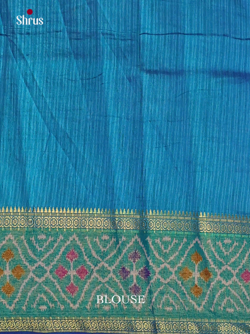Blue & Teal - Semi Patola Saree