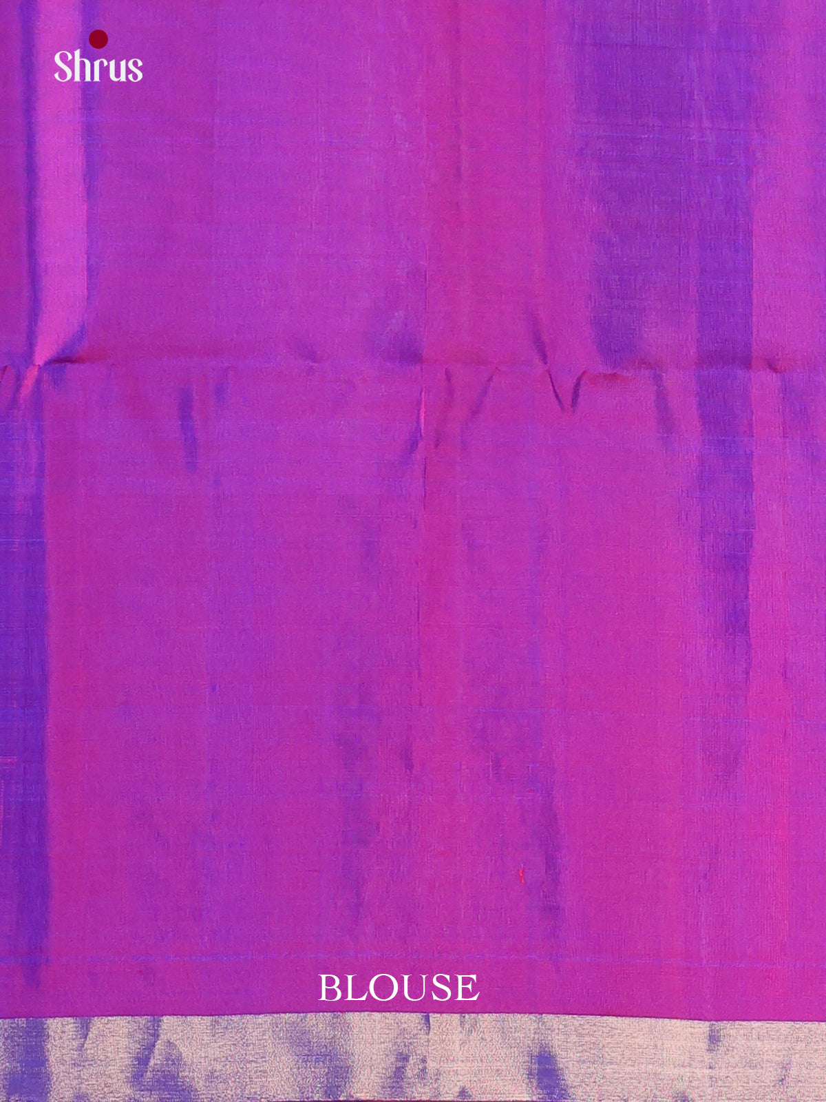 Vibrant Blue & Purple Soft Silk Saree with gold zari buttas & floral brocade pallu