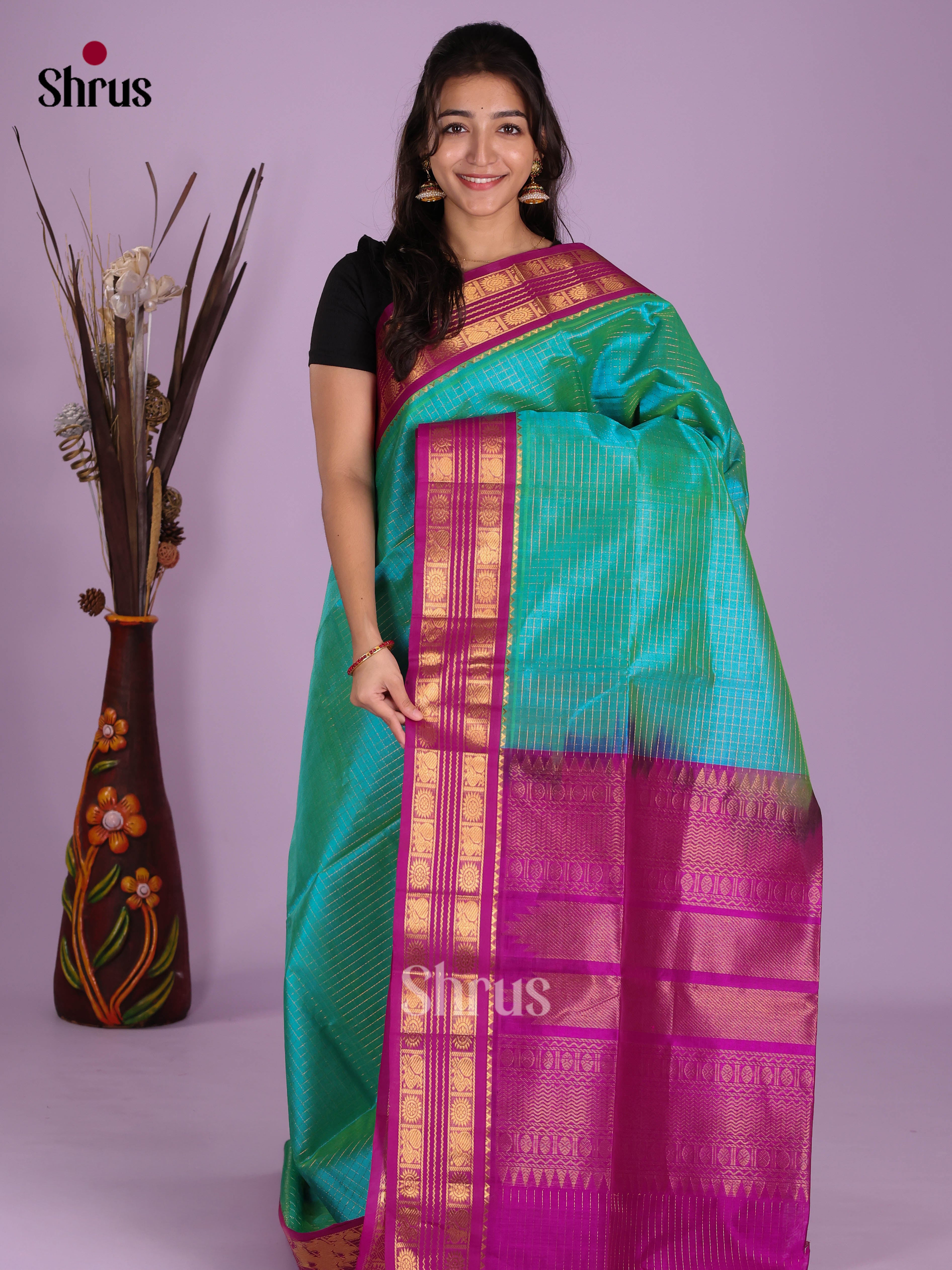 DKS08219 - Silk Cotton Saree