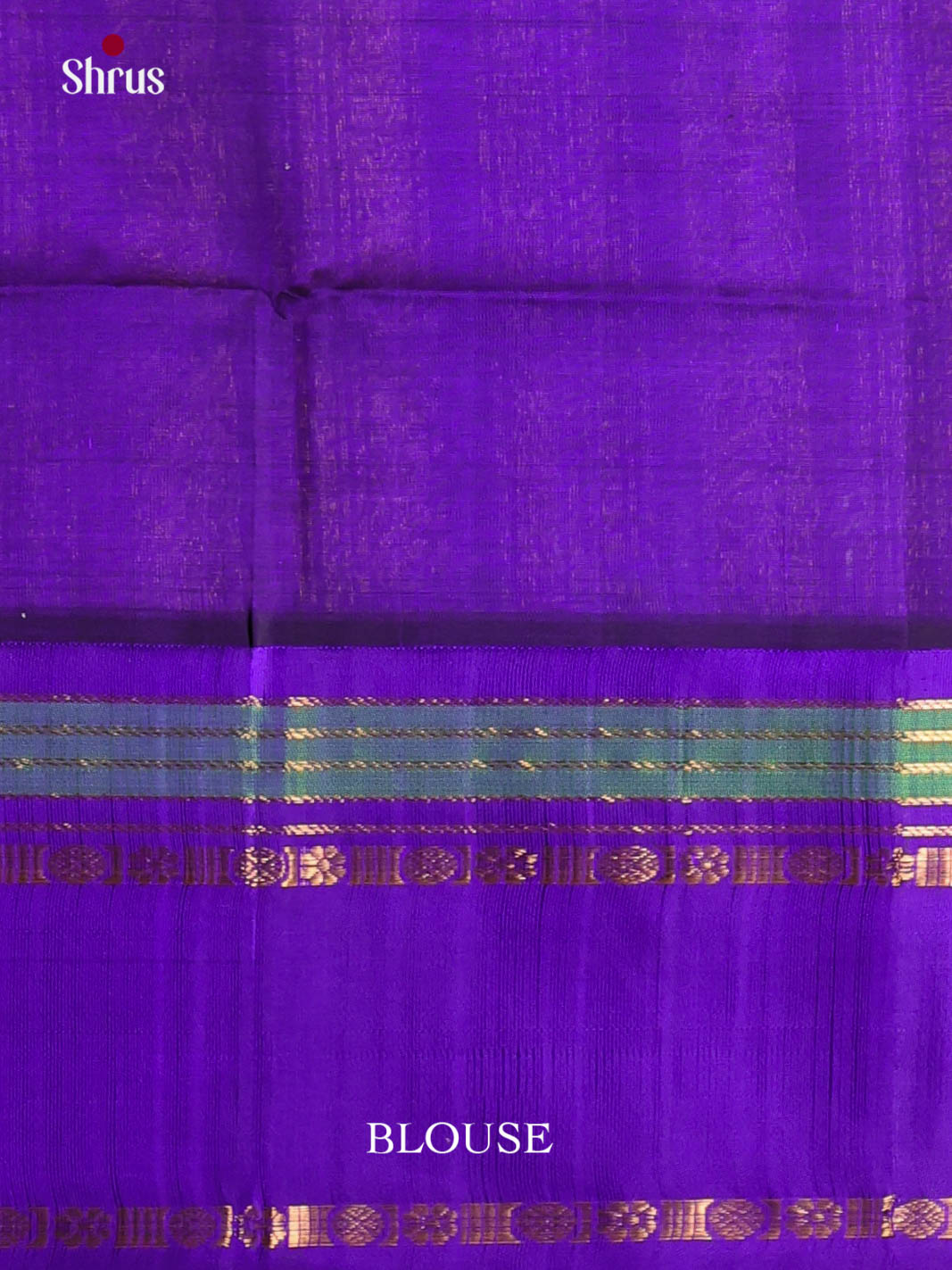 Peach & Blue - Silk Cotton Saree