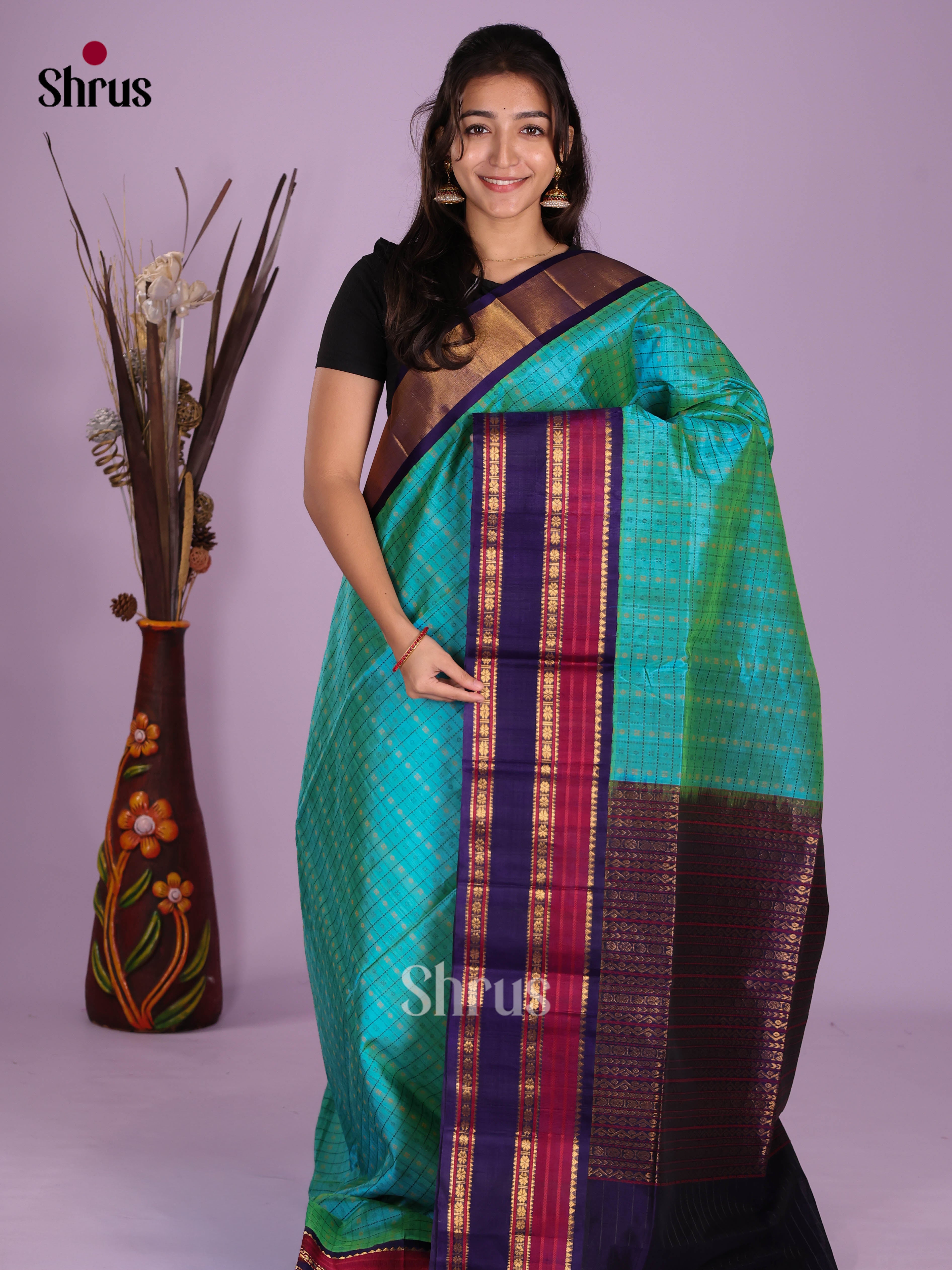 DKS08249 - Silk Cotton Saree