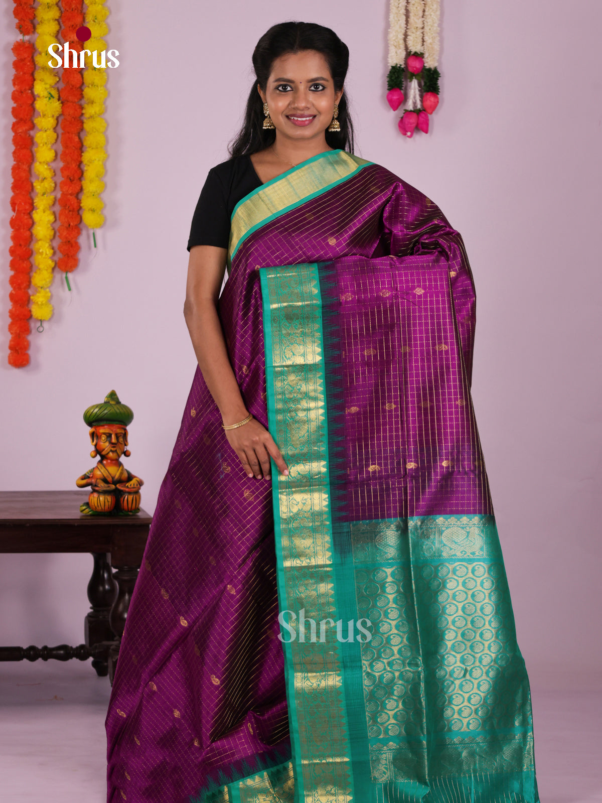DKS08305 - Silk Cotton Saree