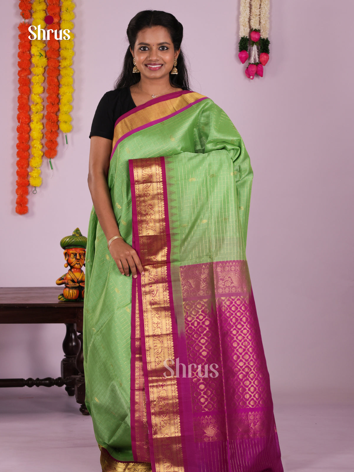DKS08312 - Silk Cotton Saree