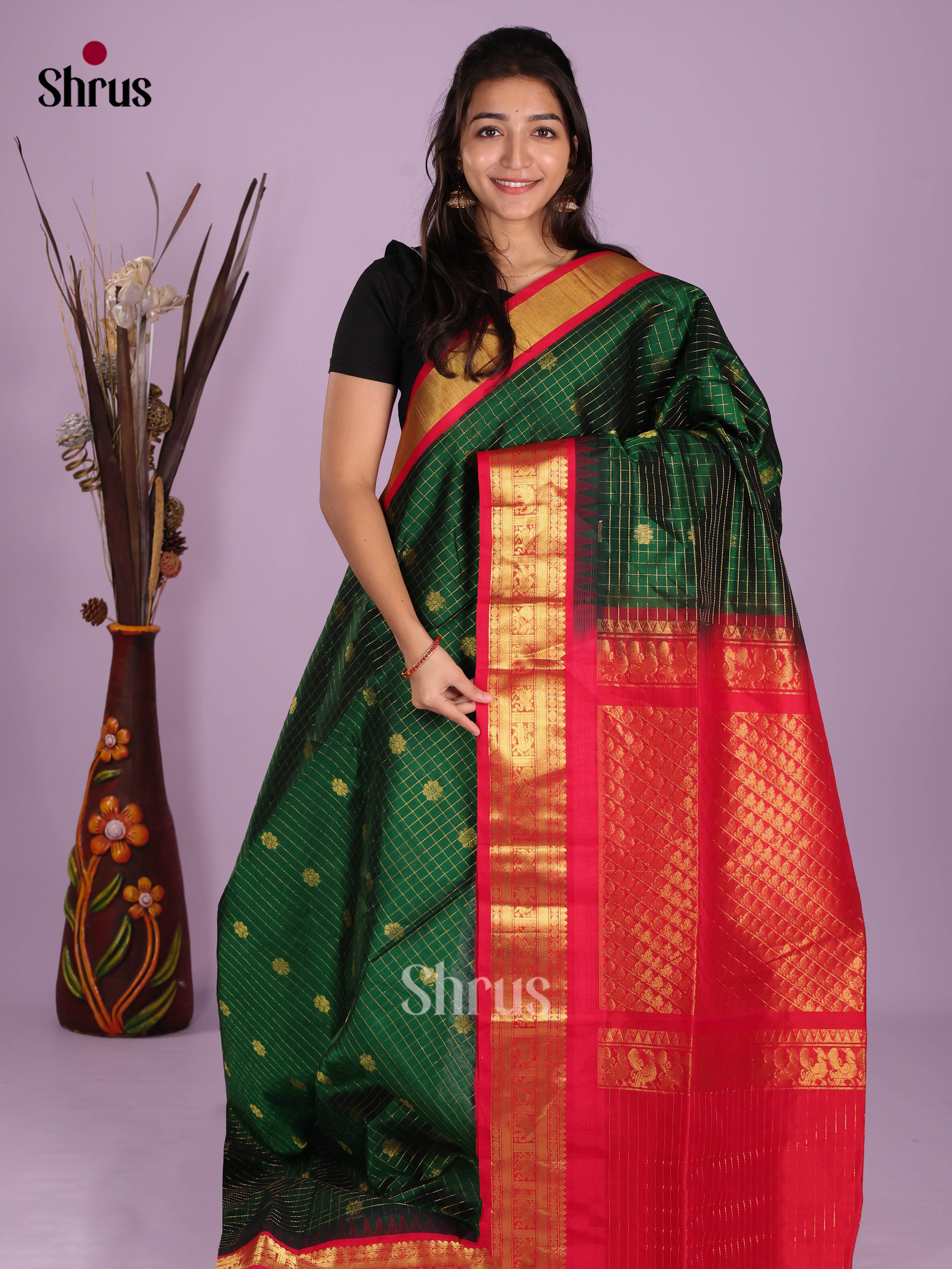 DKS08317 - Silk Cotton Saree